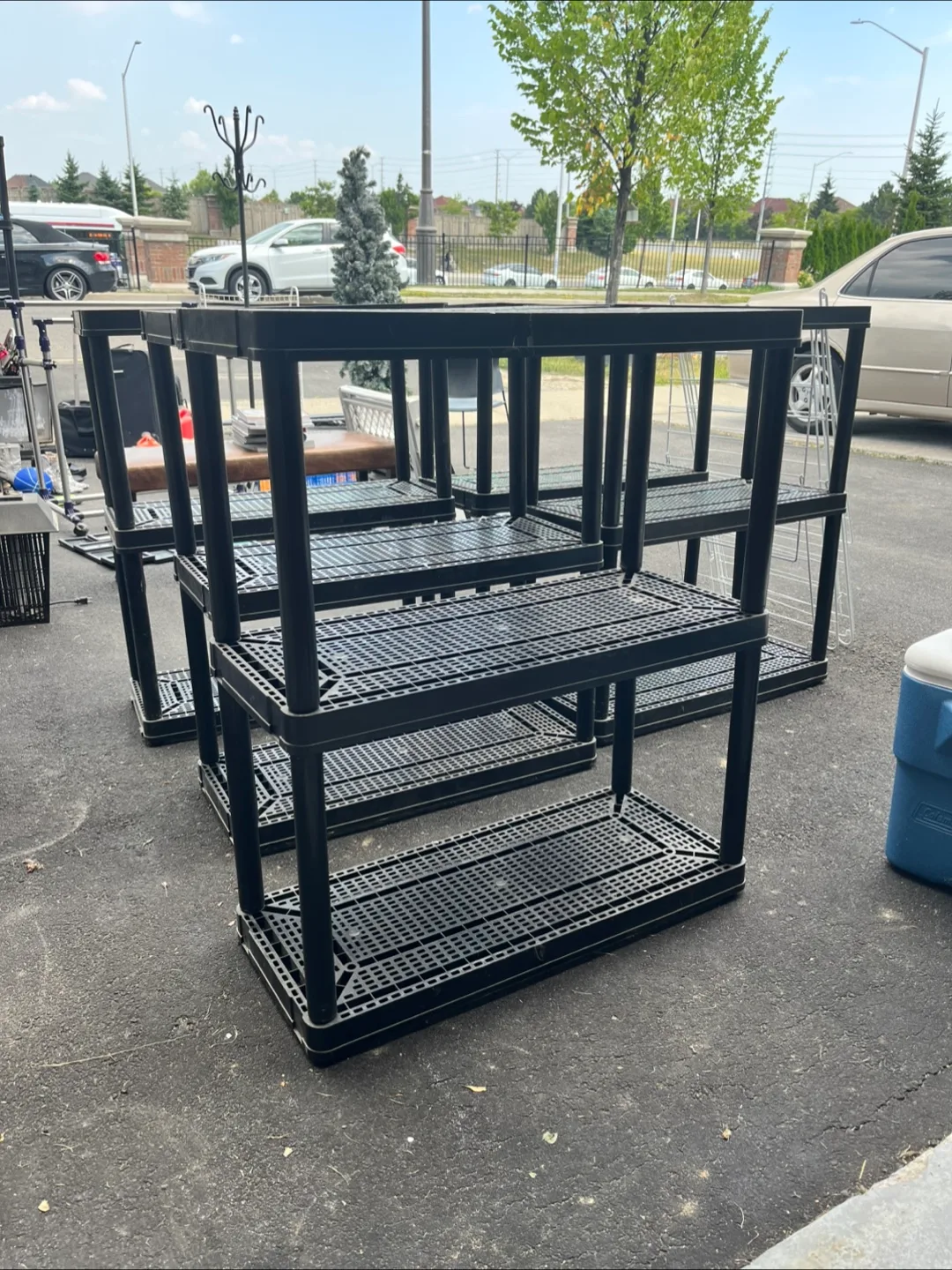10 Rows of 3 Black  Shelving Unit thumbnail