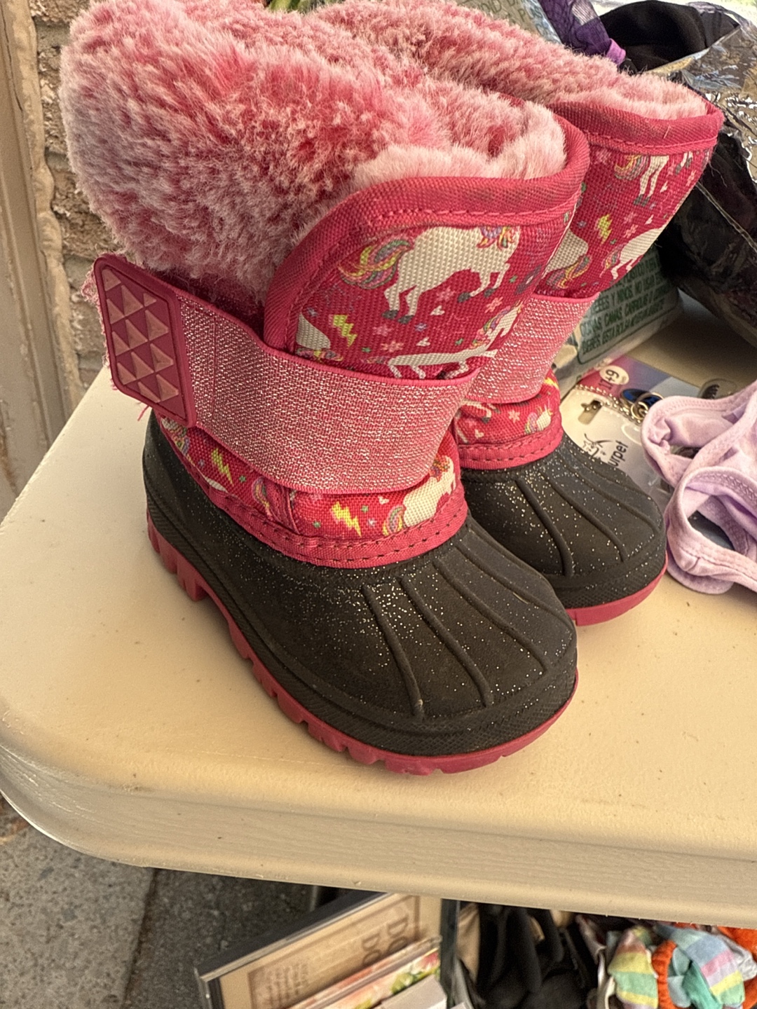 Unicorn Winter Boots - Size 5 Toddler - photo 2