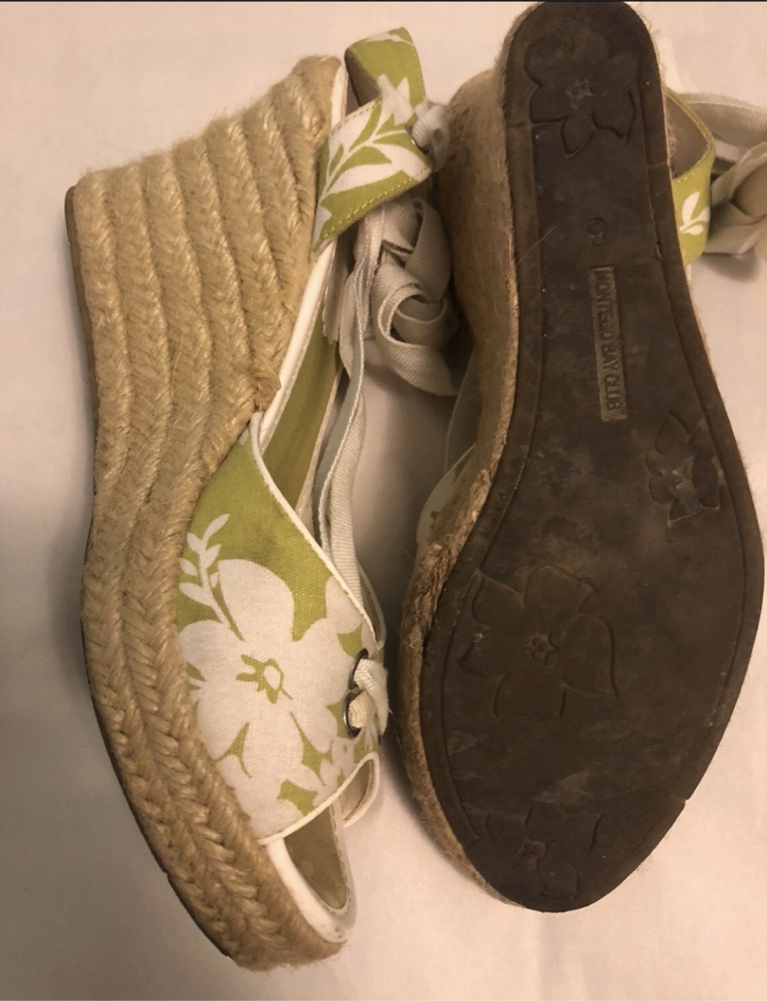 🧡Monterey Bay Club Espadrille Wedges - Size 8