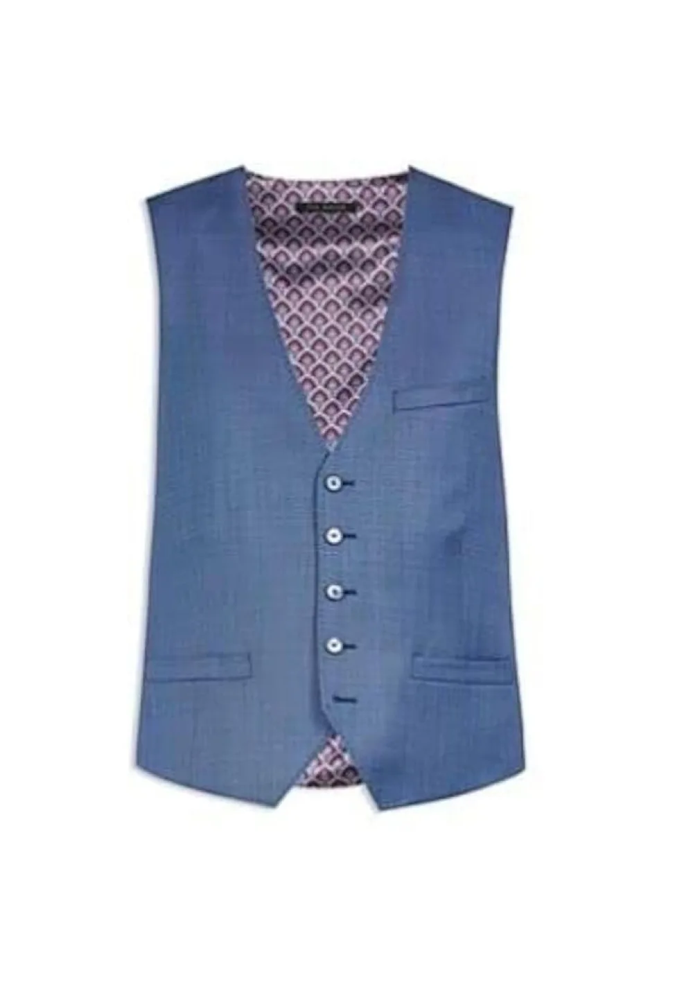 BRAND NEW Ted Baker Wool Waistcoat Vest - Size 36R image indicator(9)