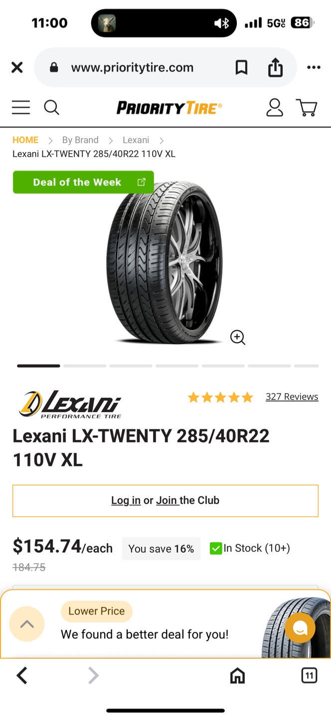 Lexani LX-TWENTY & FULLWAY HS266 Tires - 285/40R22 - photo 3