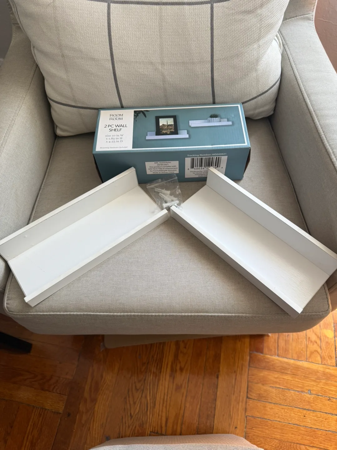 ROOM ROOM 2 PC Wall Shelf - 🧡 thumbnail