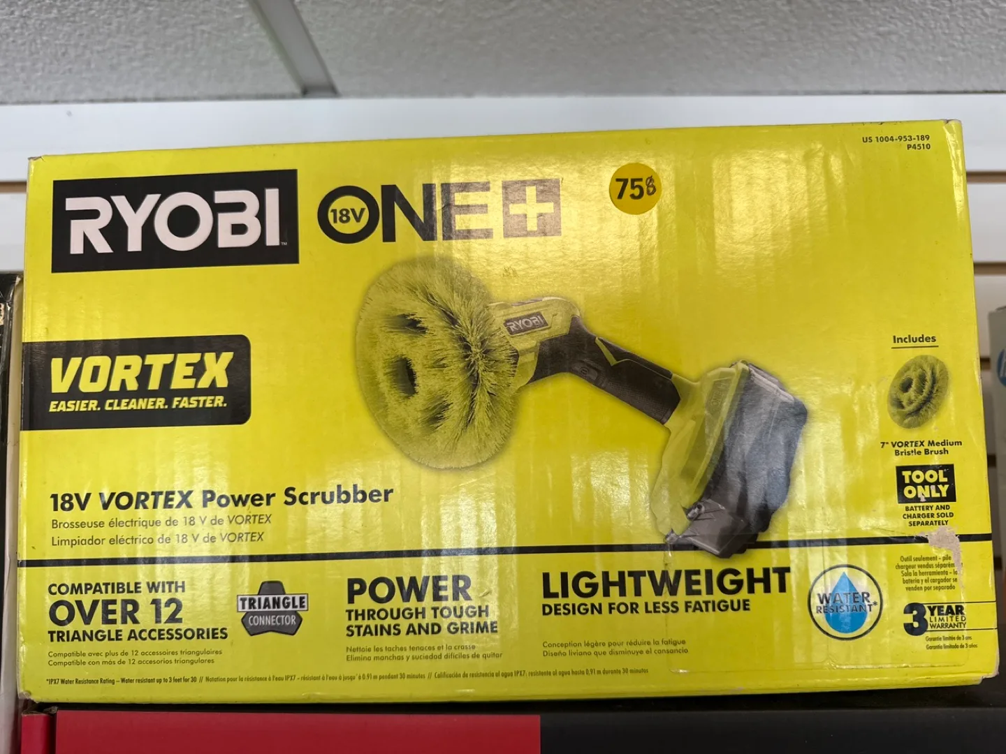 Ryobi 18V One+ Vortex Power Scrubber - New thumbnail