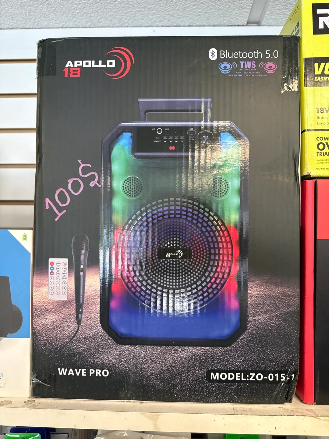 Apollo 18 Wave Pro Bluetooth Speaker ZO-015-1 thumbnail