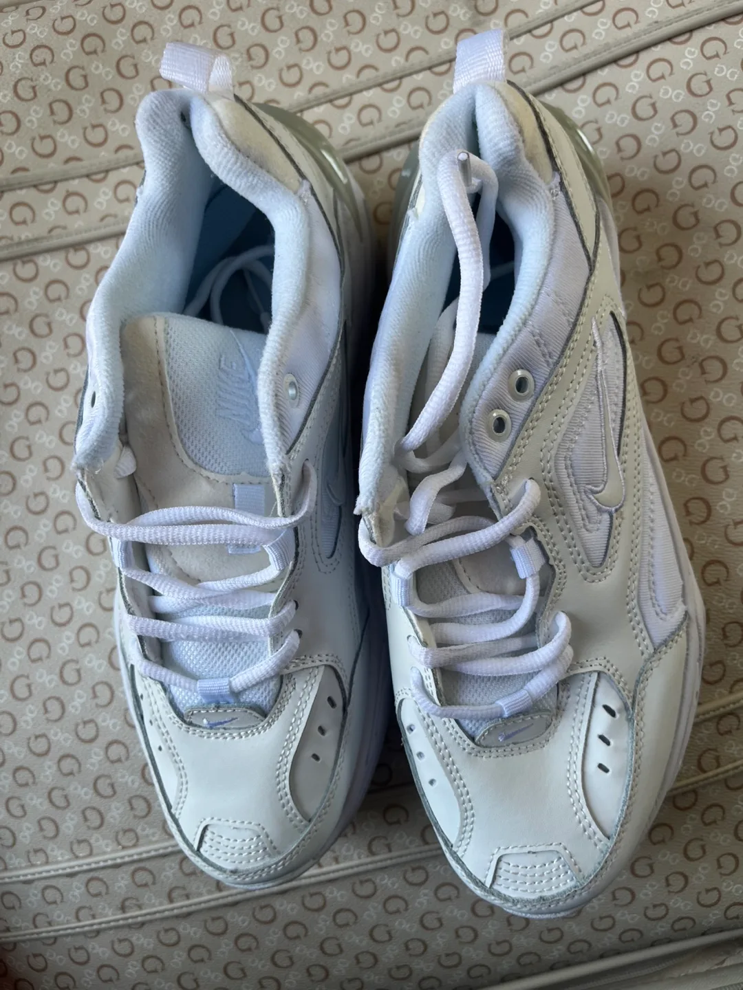 Nike Air Monarch IV White Sneakers thumbnail