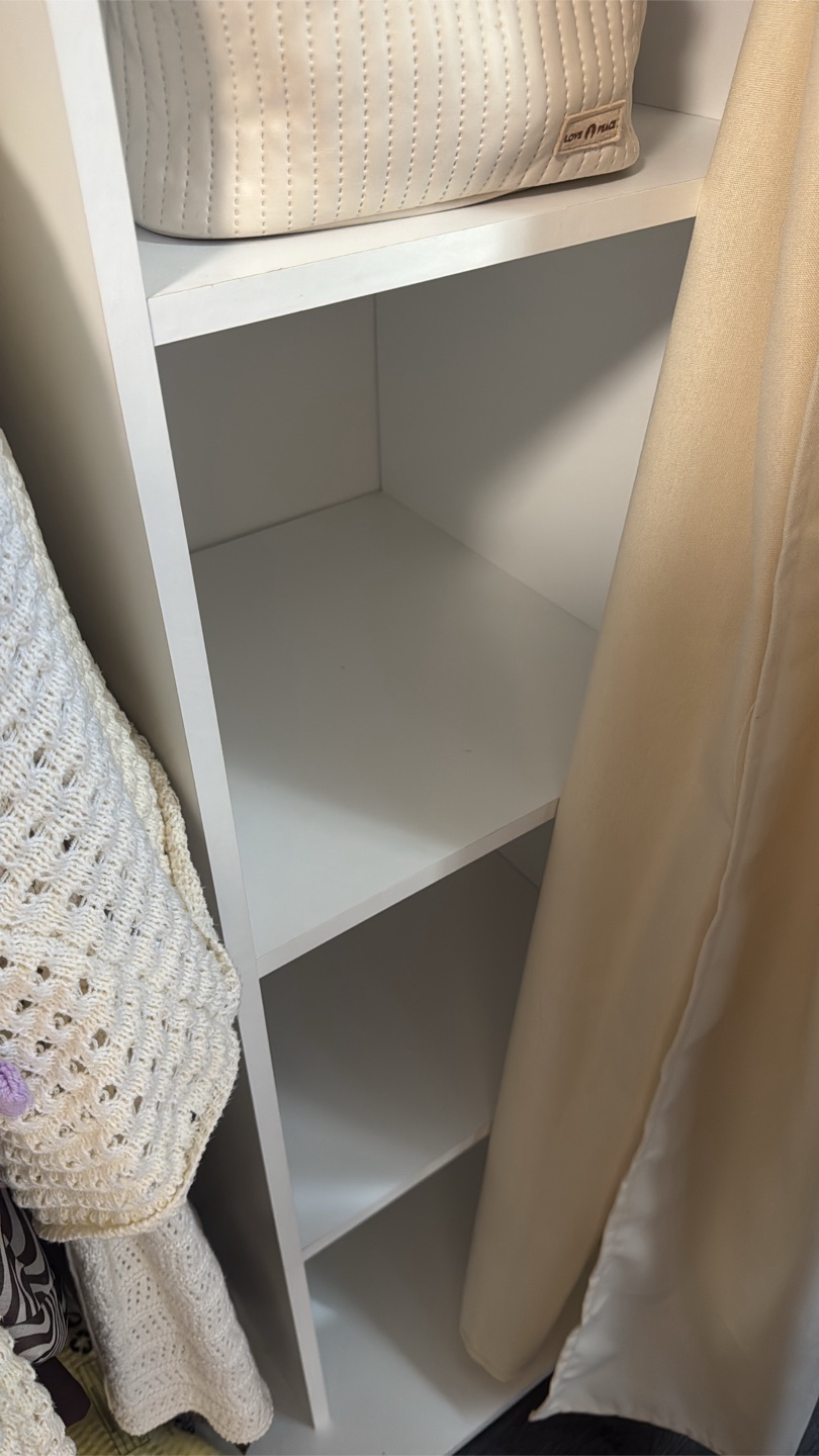 White Wardrobe with Curtain - photo 3