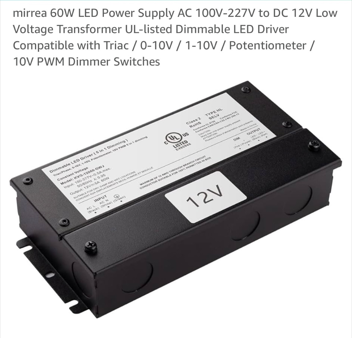 🧡Mirrea 60W LED Power Supply - photo 2