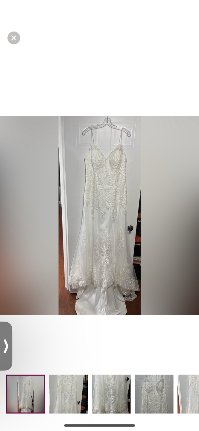 White Wedding Dress- never worn or altered