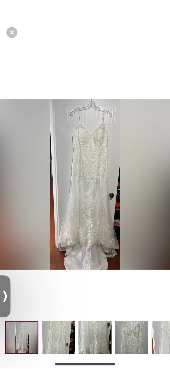 White Wedding Dress- never worn or altered thumbnail