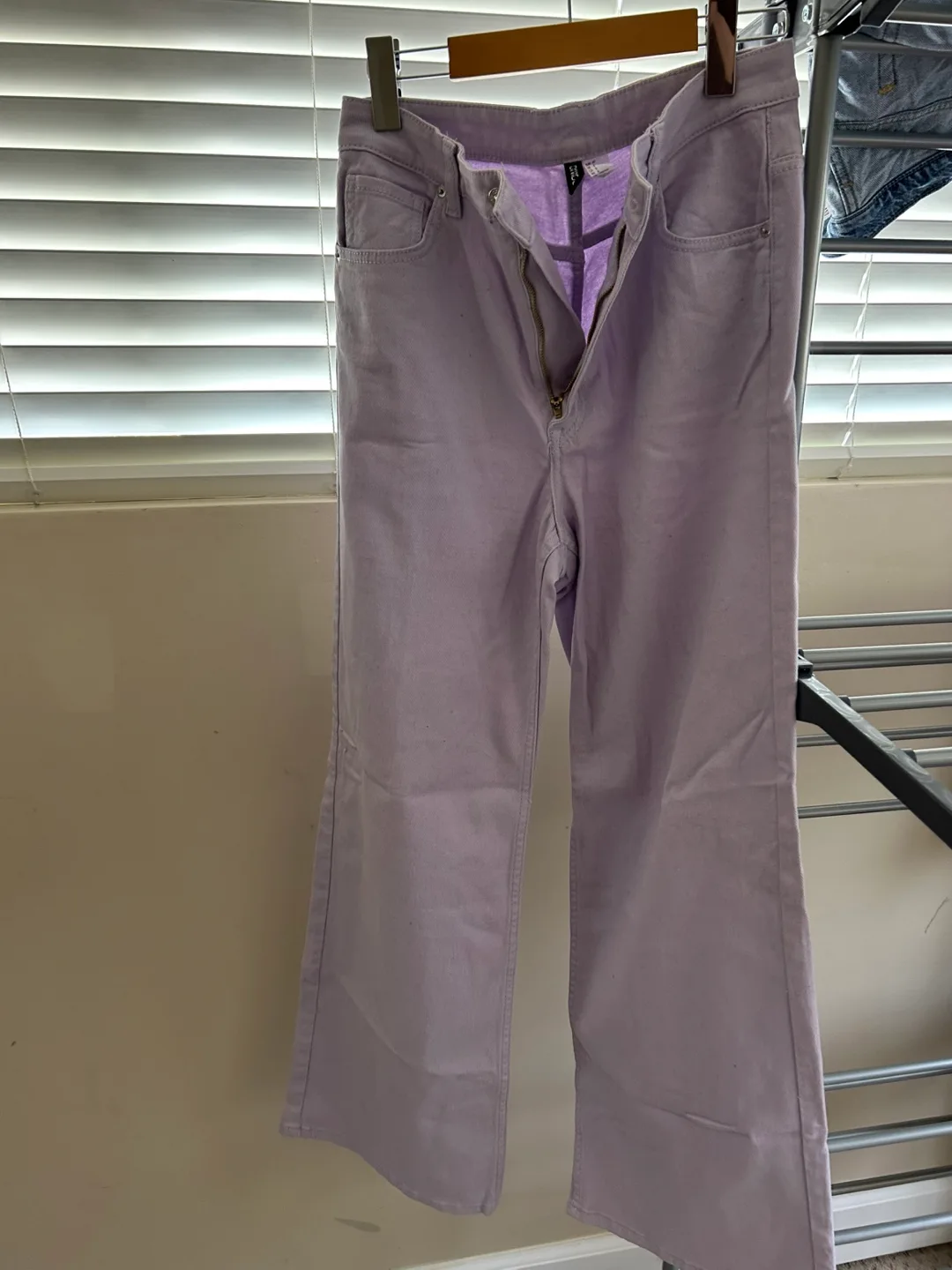 H&M Divided Lilac Flare Jeans - Size 8 image indicator(2)