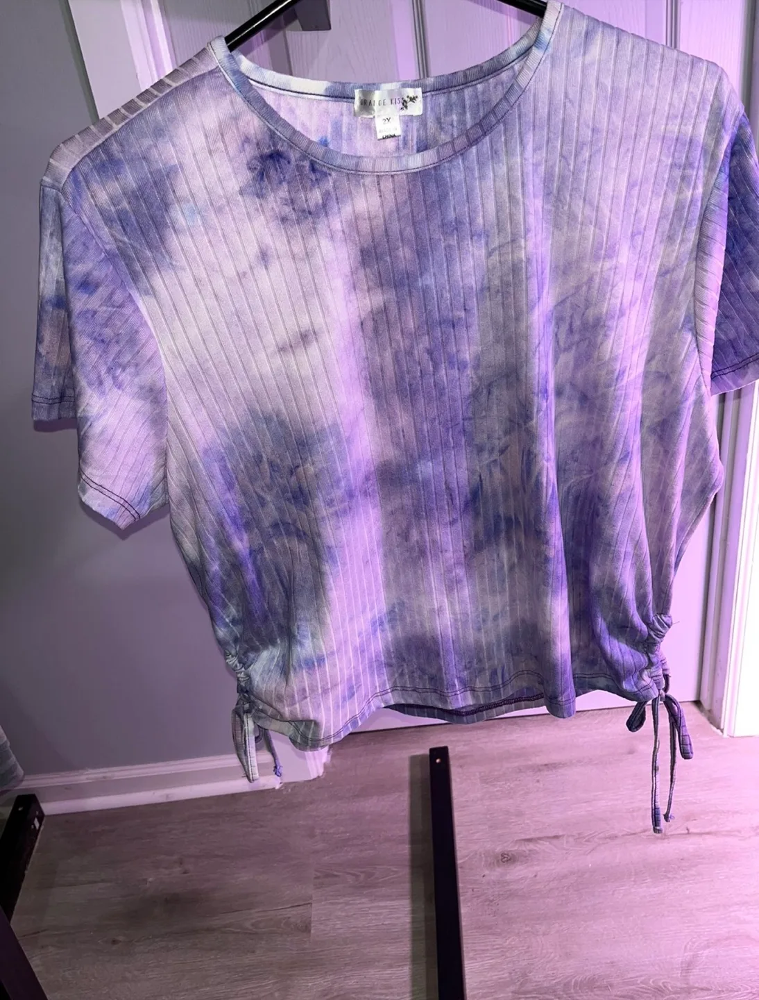 Purple Kiss Tie Dye Top - Size 2X 🧡 thumbnail