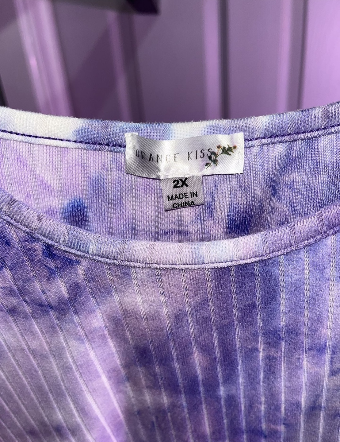Purple Kiss Tie Dye Top - Size 2X 🧡 - photo 2