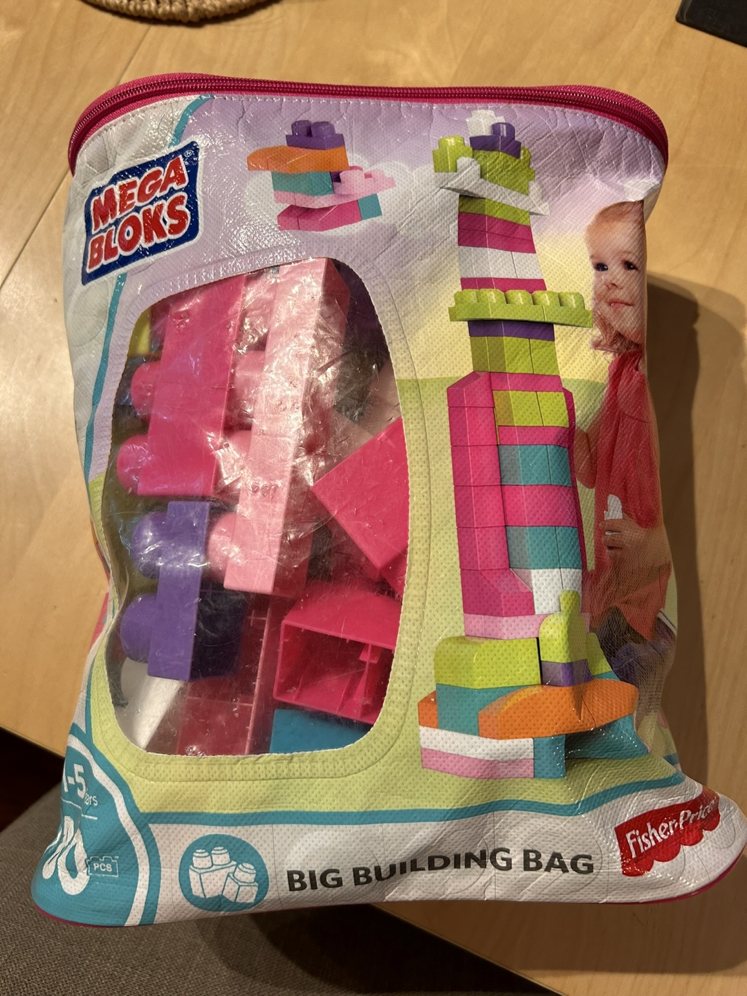 Mega Bloks Big Building Bag, 80 Pieces