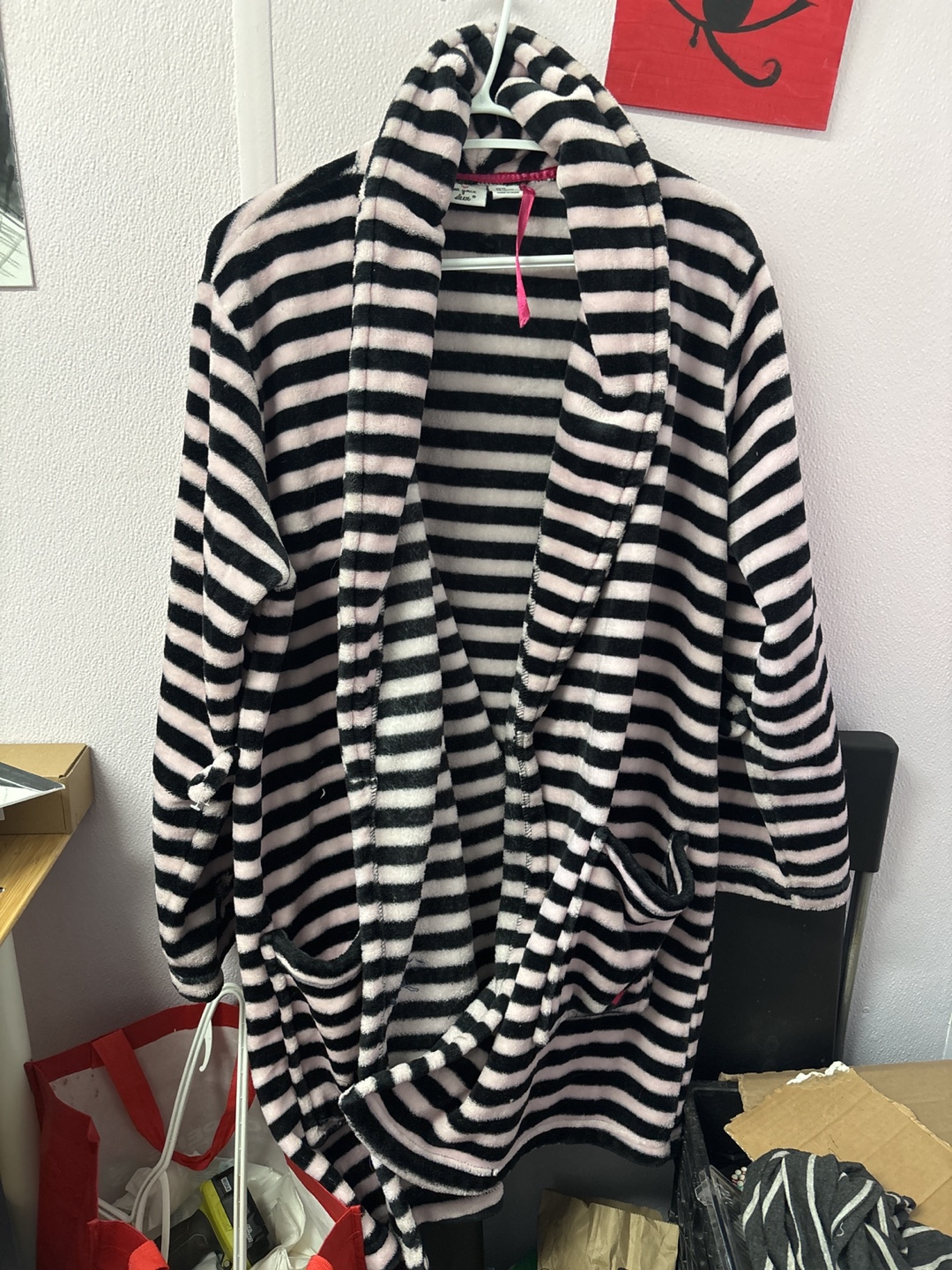 Victoria's Secret Striped Plush Robe