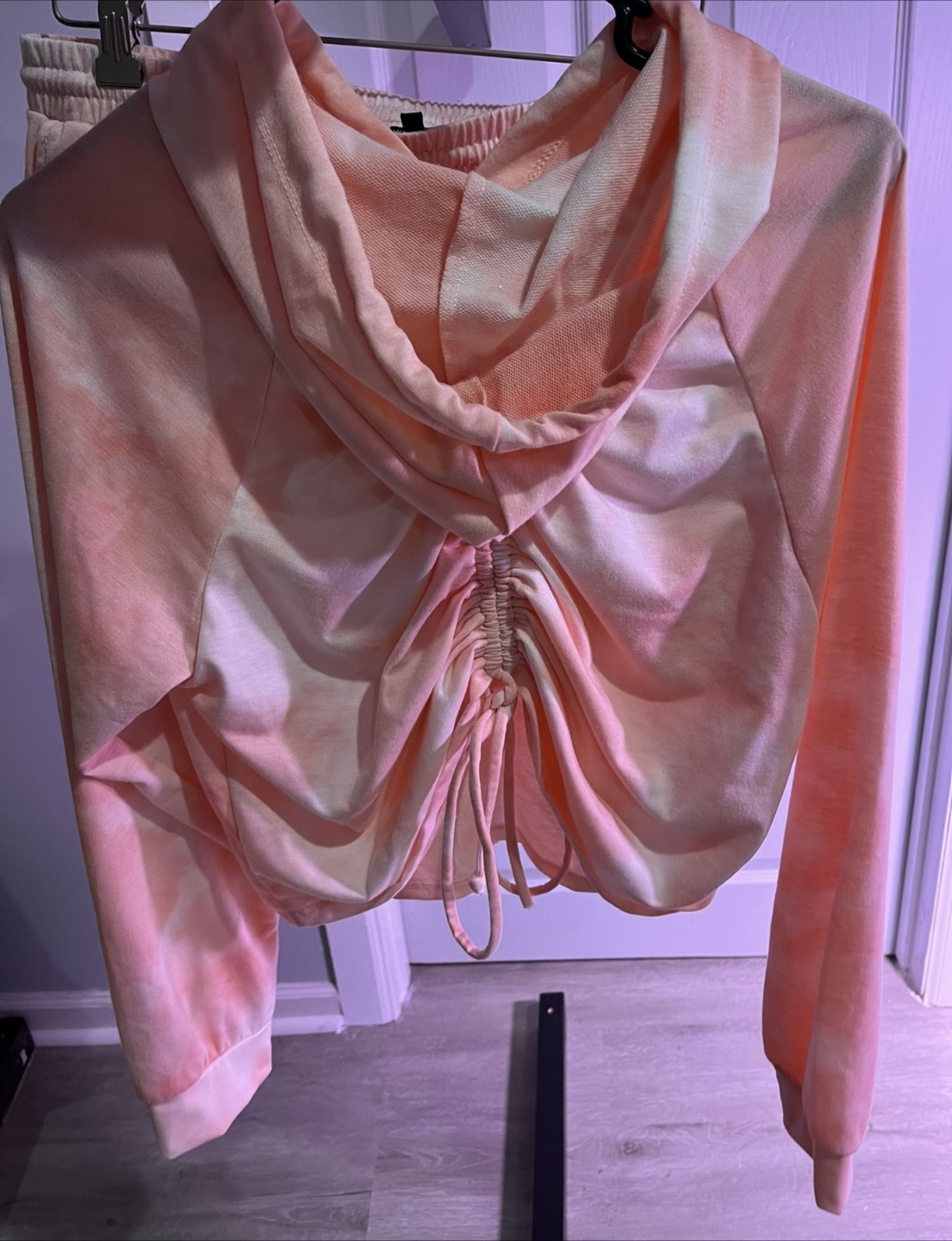 Willow Tie-Dye Hoodie & Shorts Set - XL 🧡 - photo 3