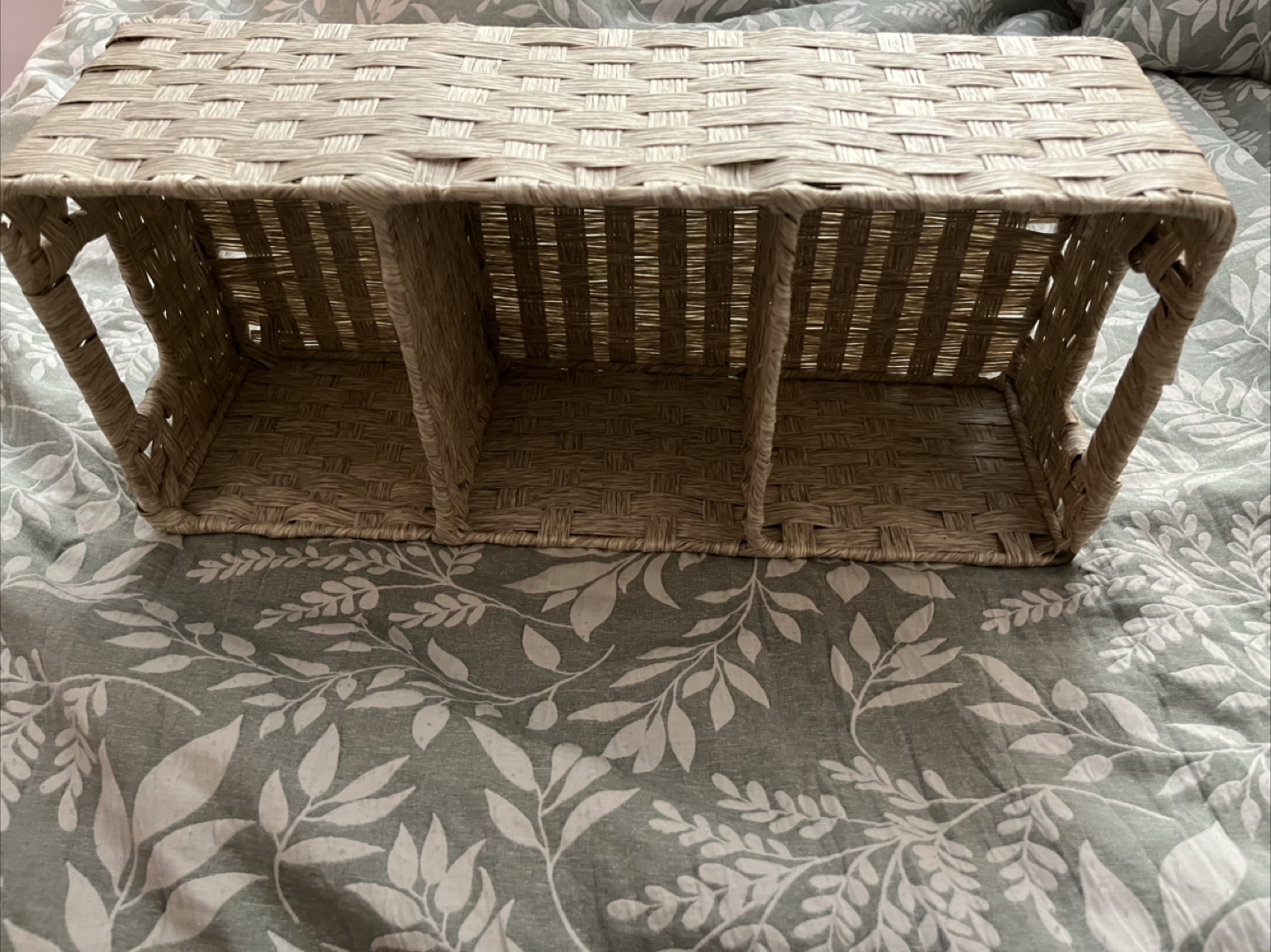 Woven Storage Basket with 3 Compartments 🧡 - photo 2