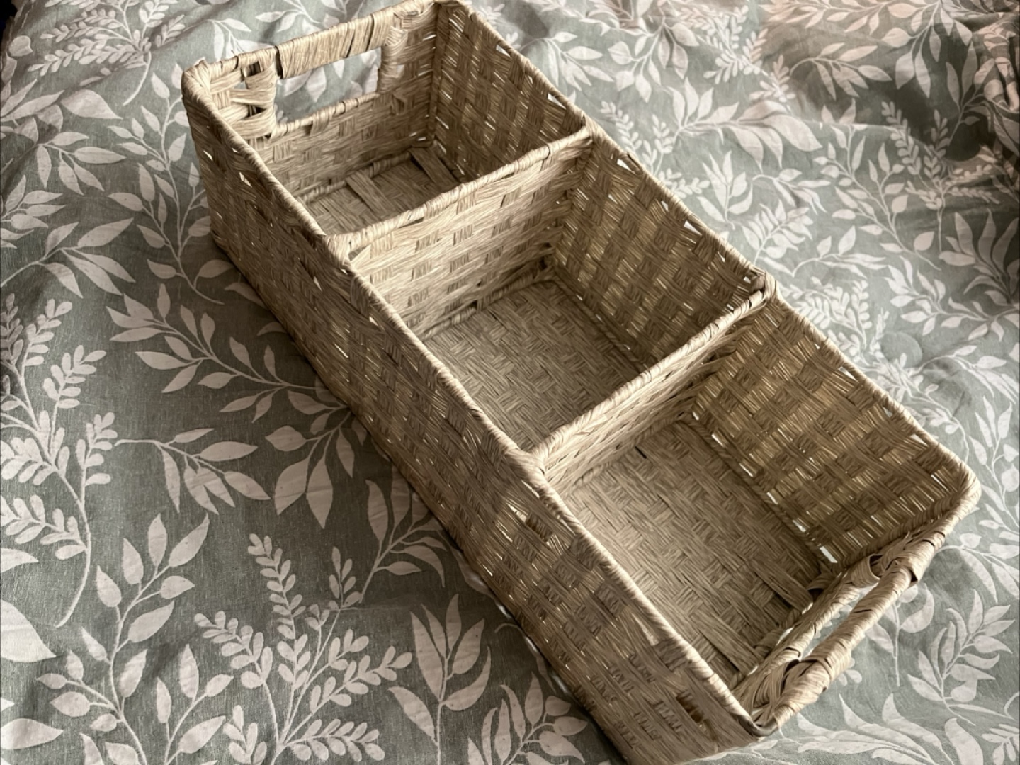 Woven Storage Basket with 3 Compartments 🧡 - photo 4