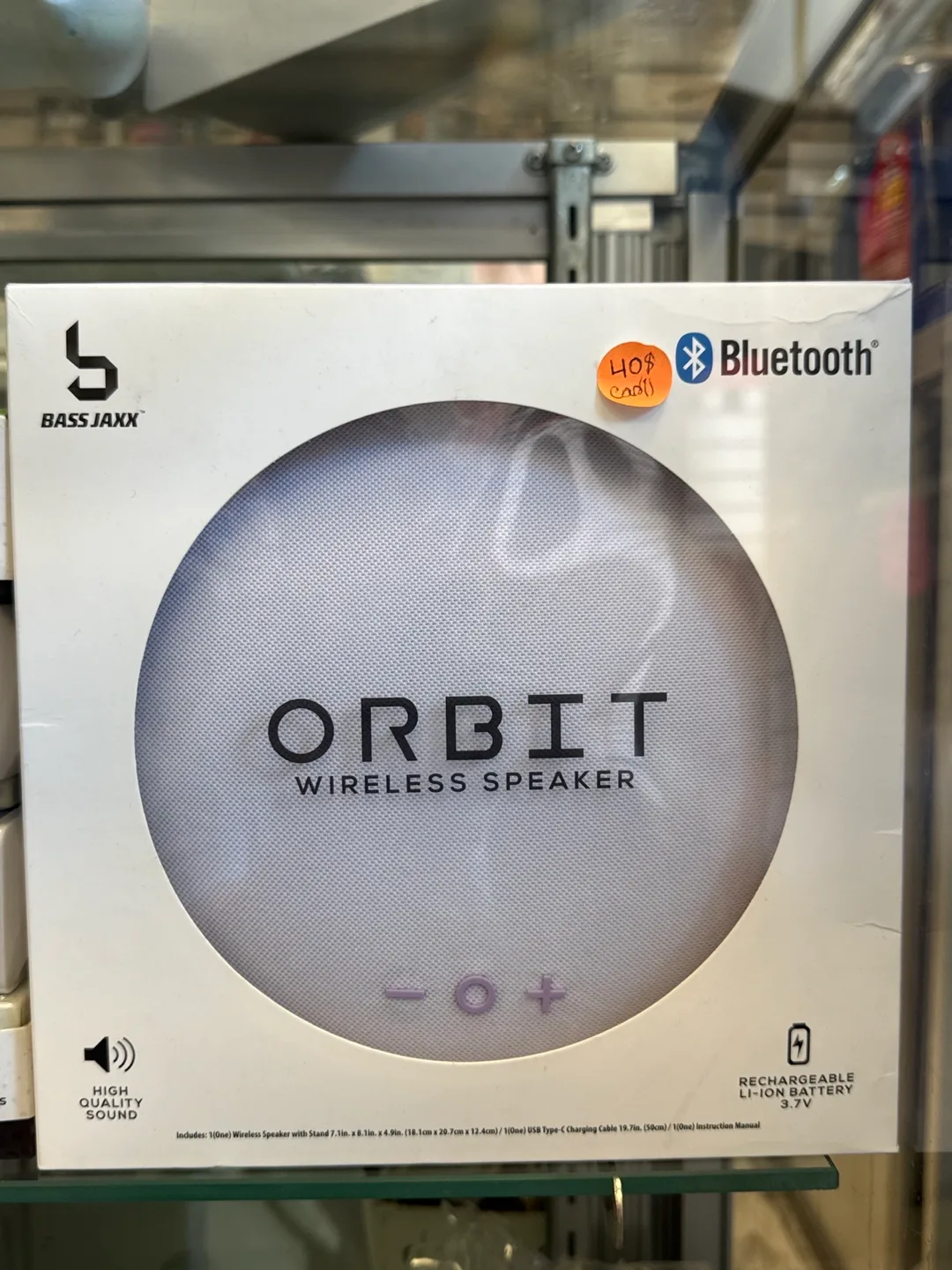 Bass Jaxx Orbit Wireless Speaker - New in Box! thumbnail