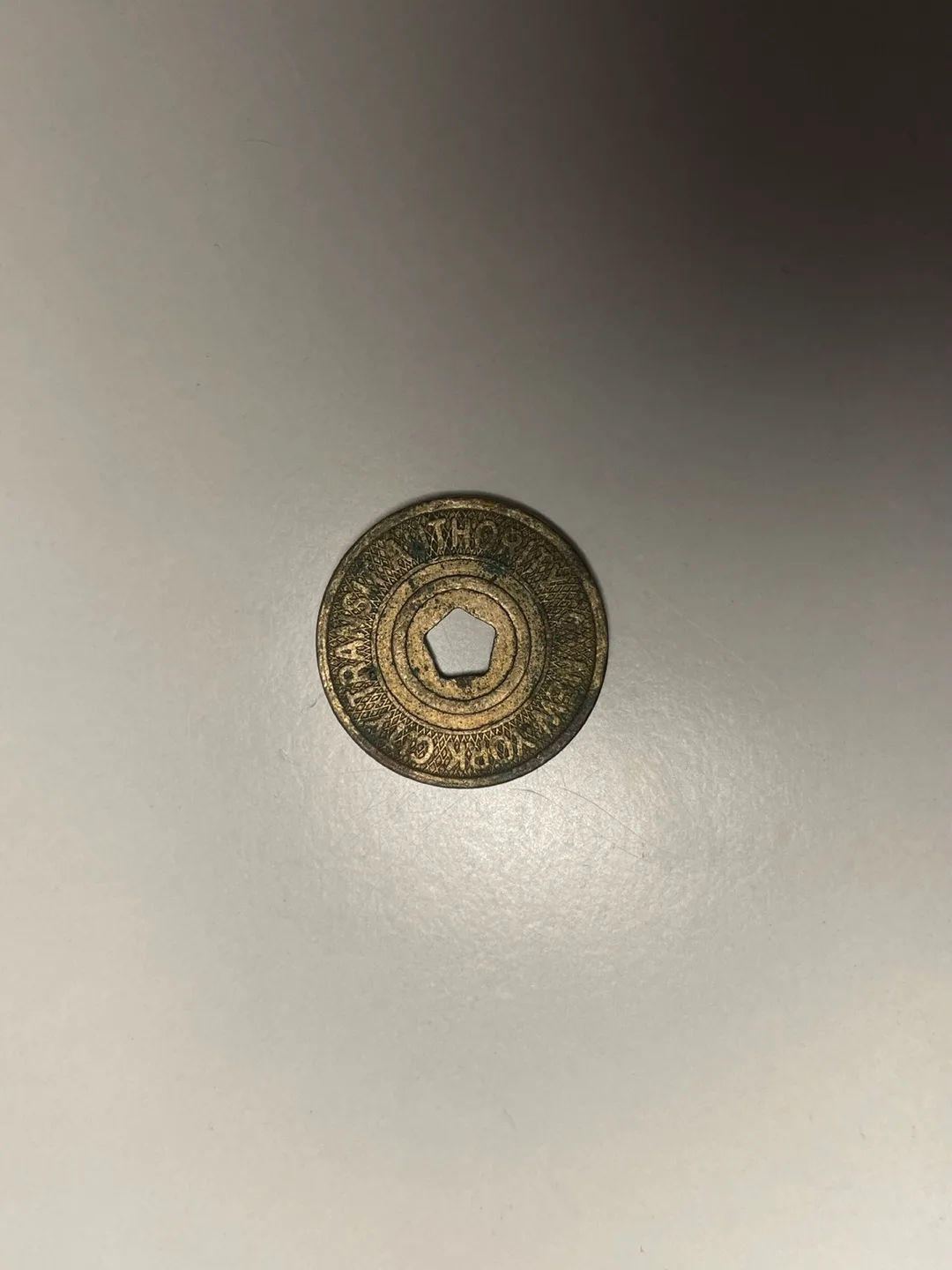 Vintage NYC Subway Transit Token 🧡 thumbnail