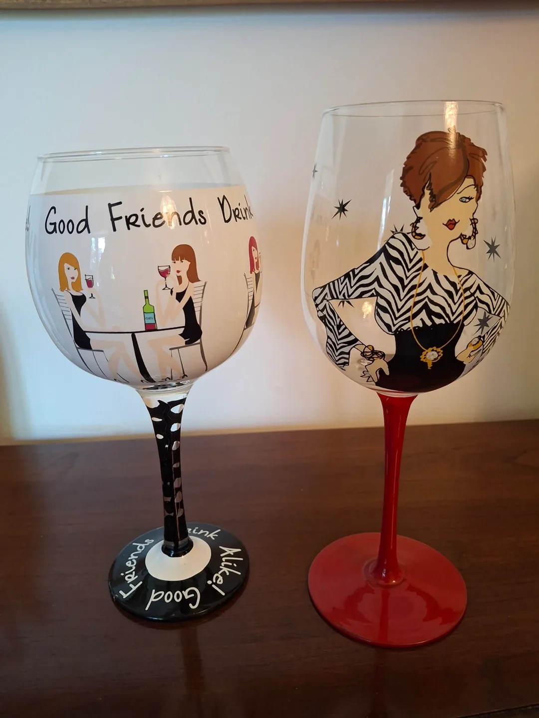 Whimsical wine glasses (priced per item) 🧡 thumbnail
