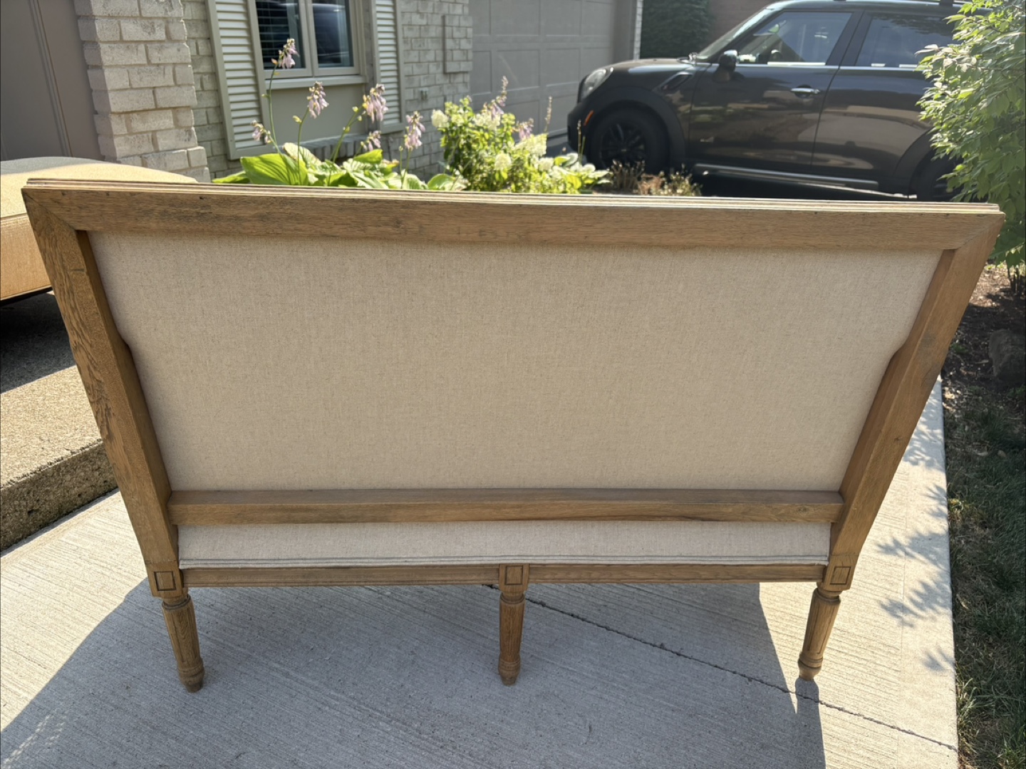 Vintage Cane Back Loveseat - photo 4