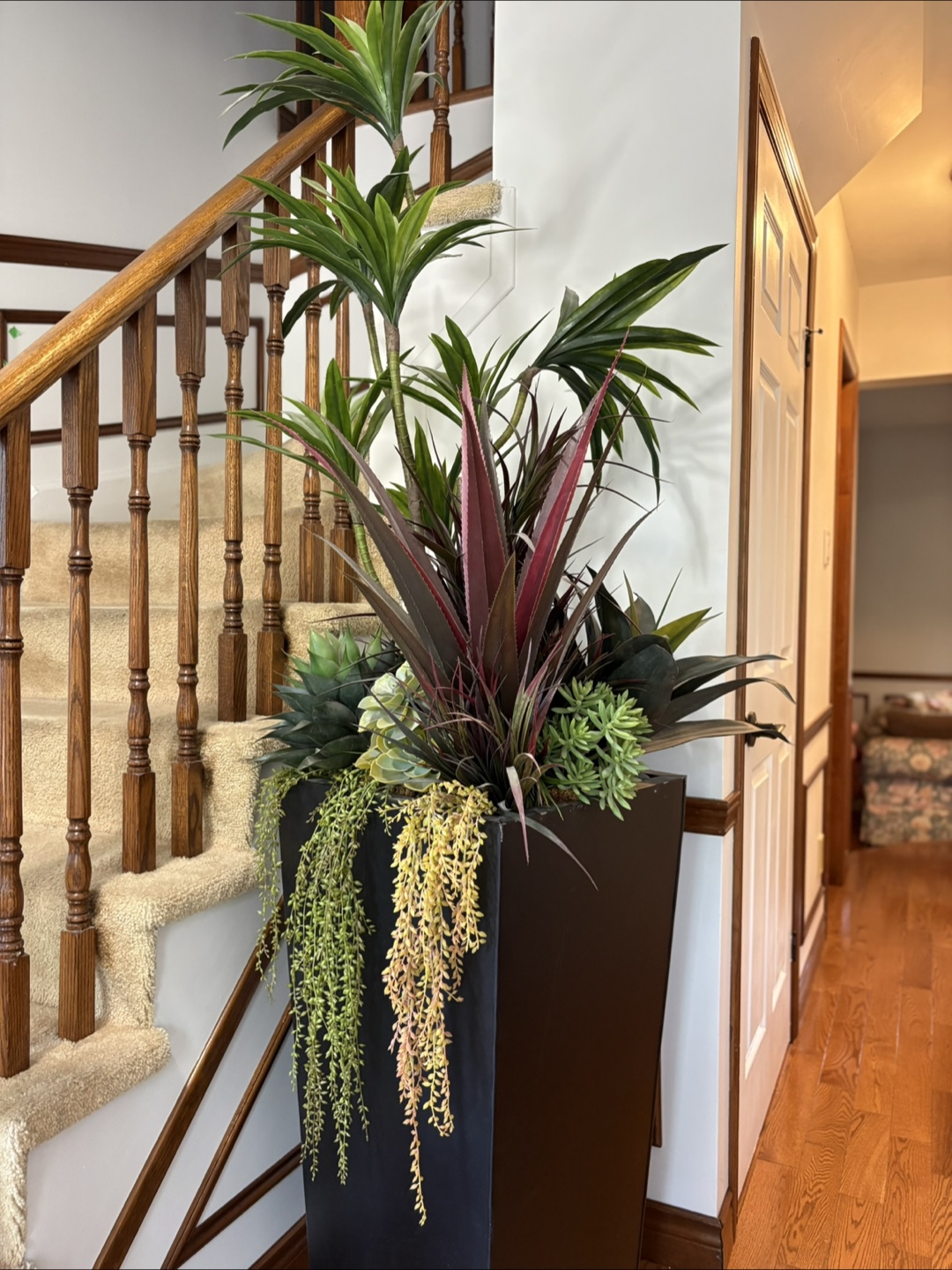 Tall Artificial Plant Arrangement in Planter 7ft - photo 2