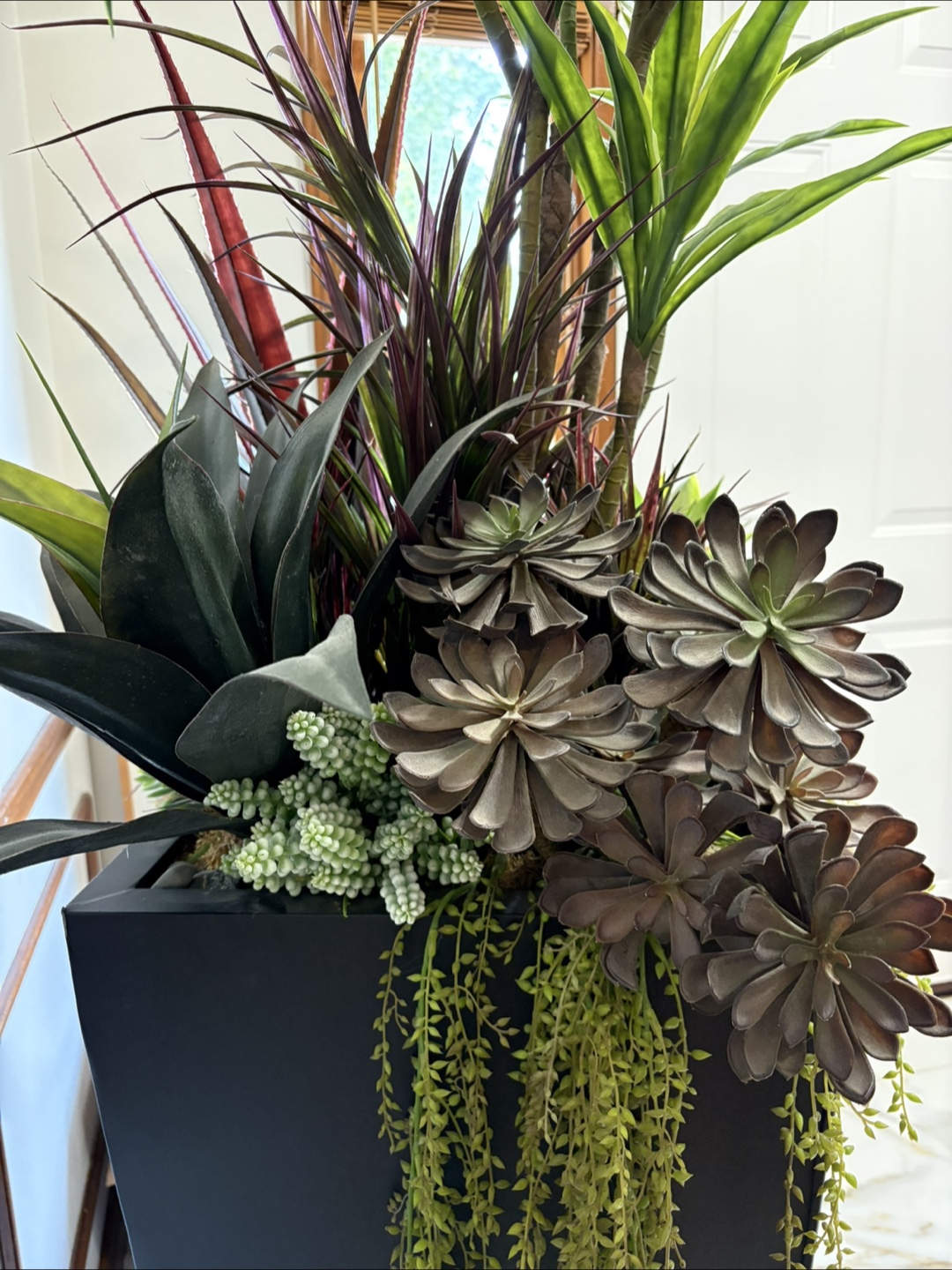 Tall Artificial Plant Arrangement in Planter 7ft - photo 3