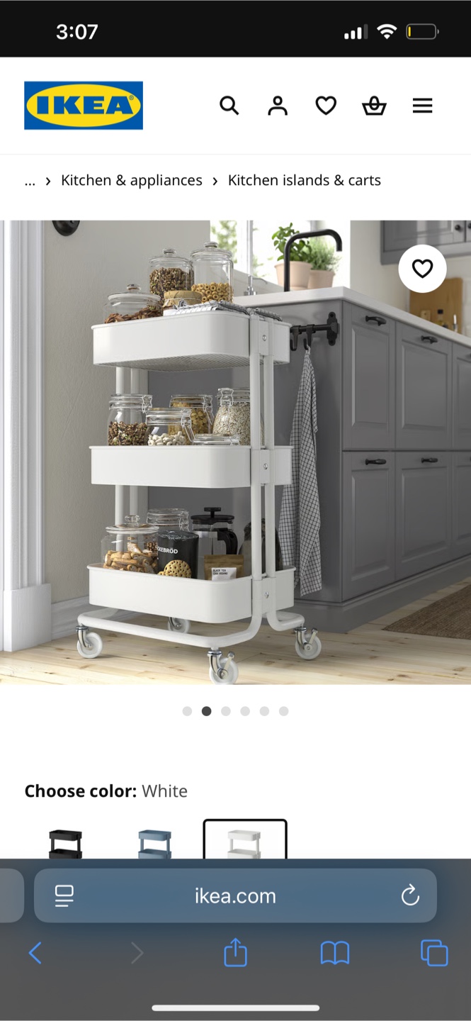 IKEA Råskog White Utility Cart - photo 3