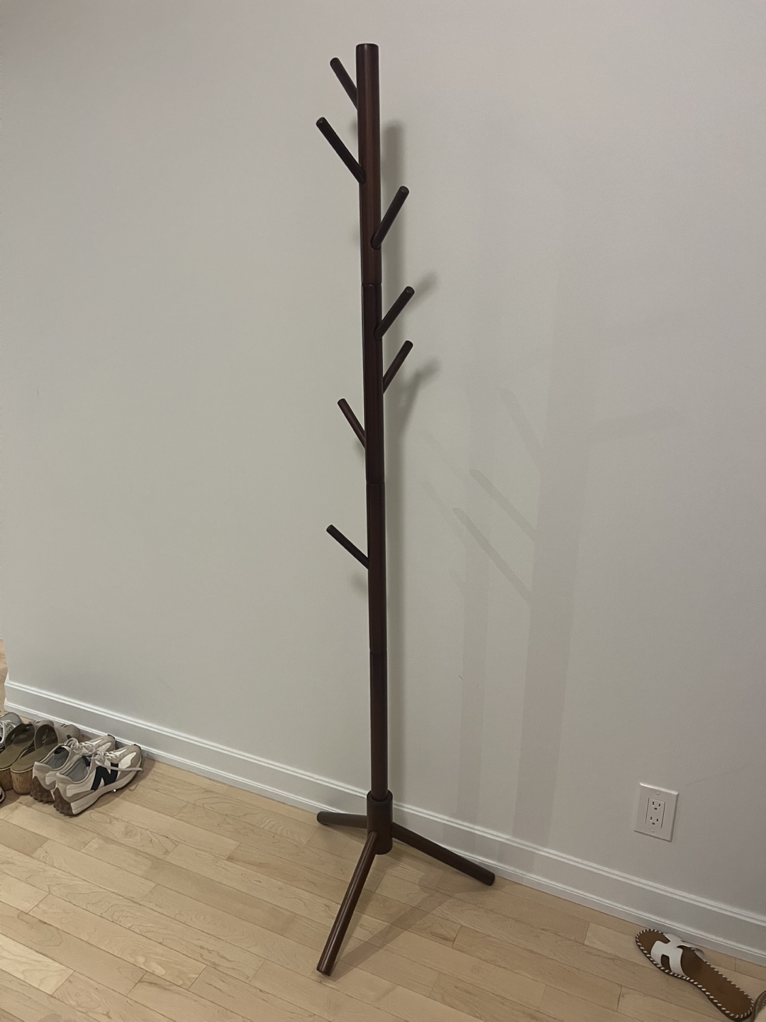 Wooden Coat Rack Stand