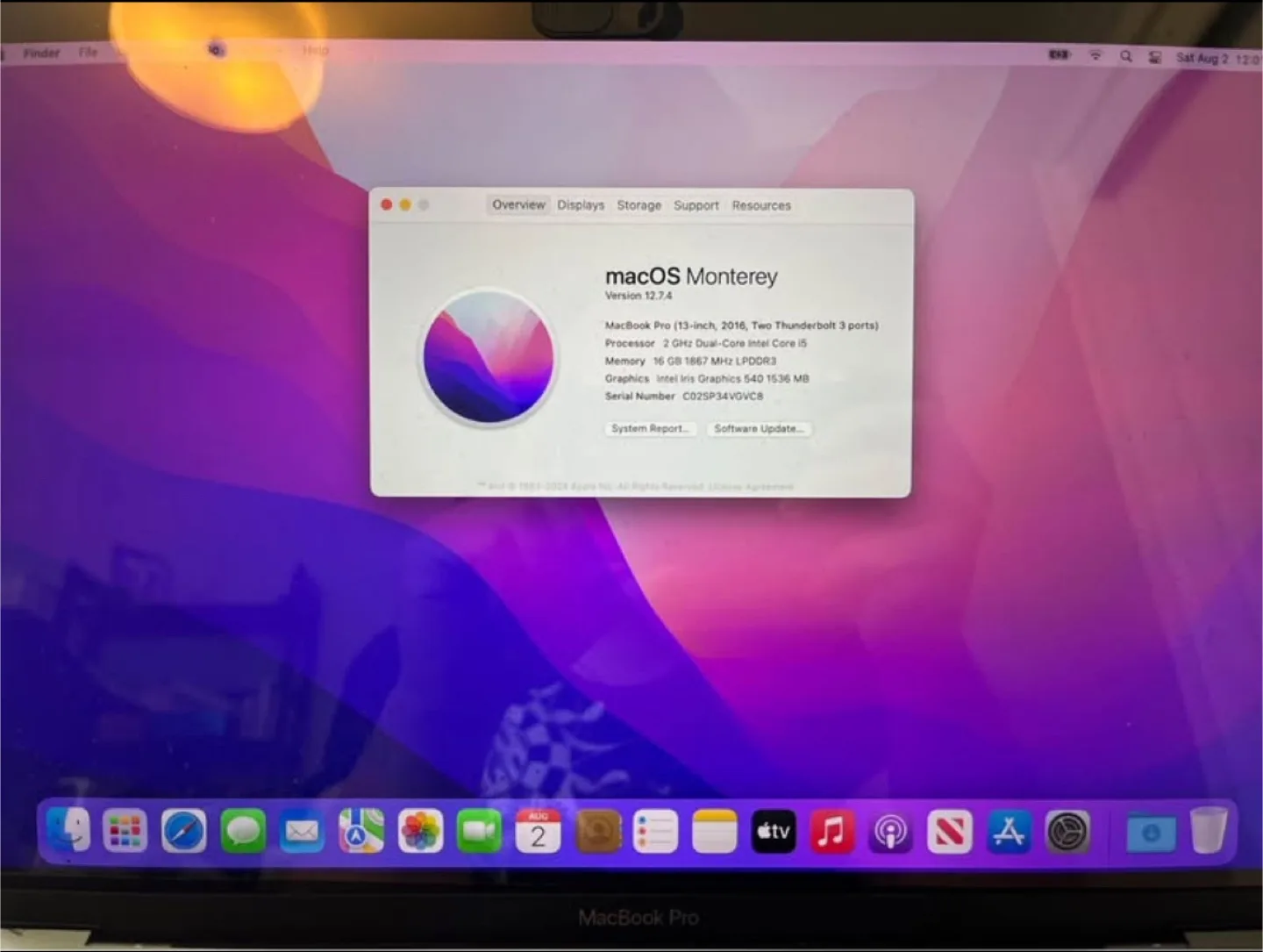MacBook Pro 2016 16GB image indicator(2)