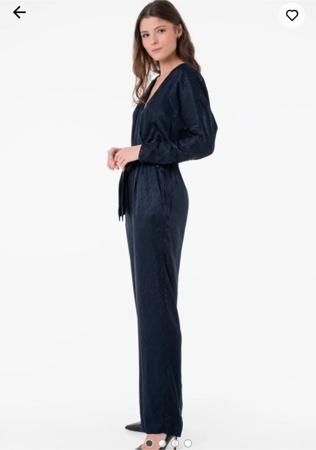 Tommy Navy Blue Wrap Jumpsuit image indicator(3)