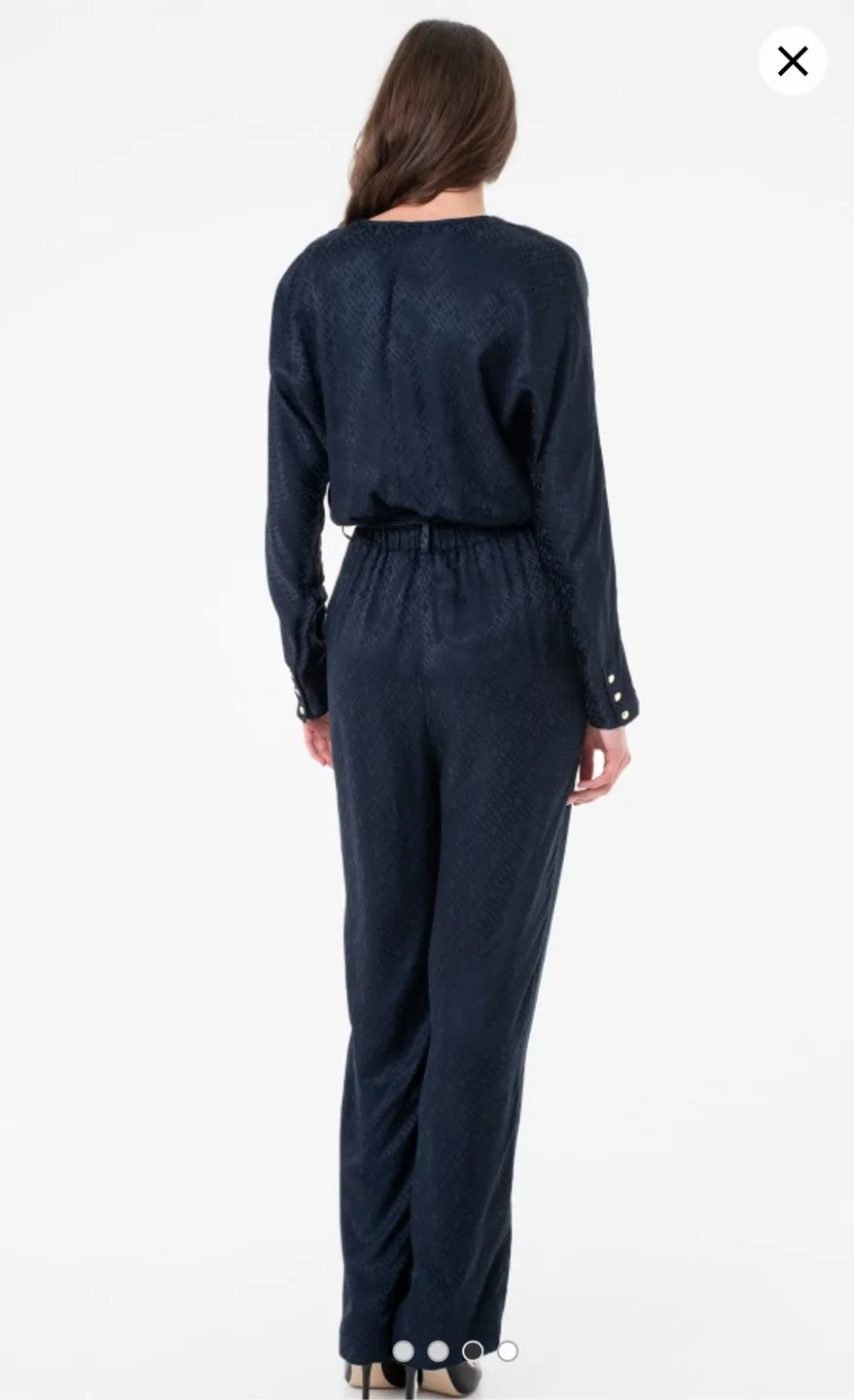 Tommy Navy Blue Wrap Jumpsuit image indicator(2)