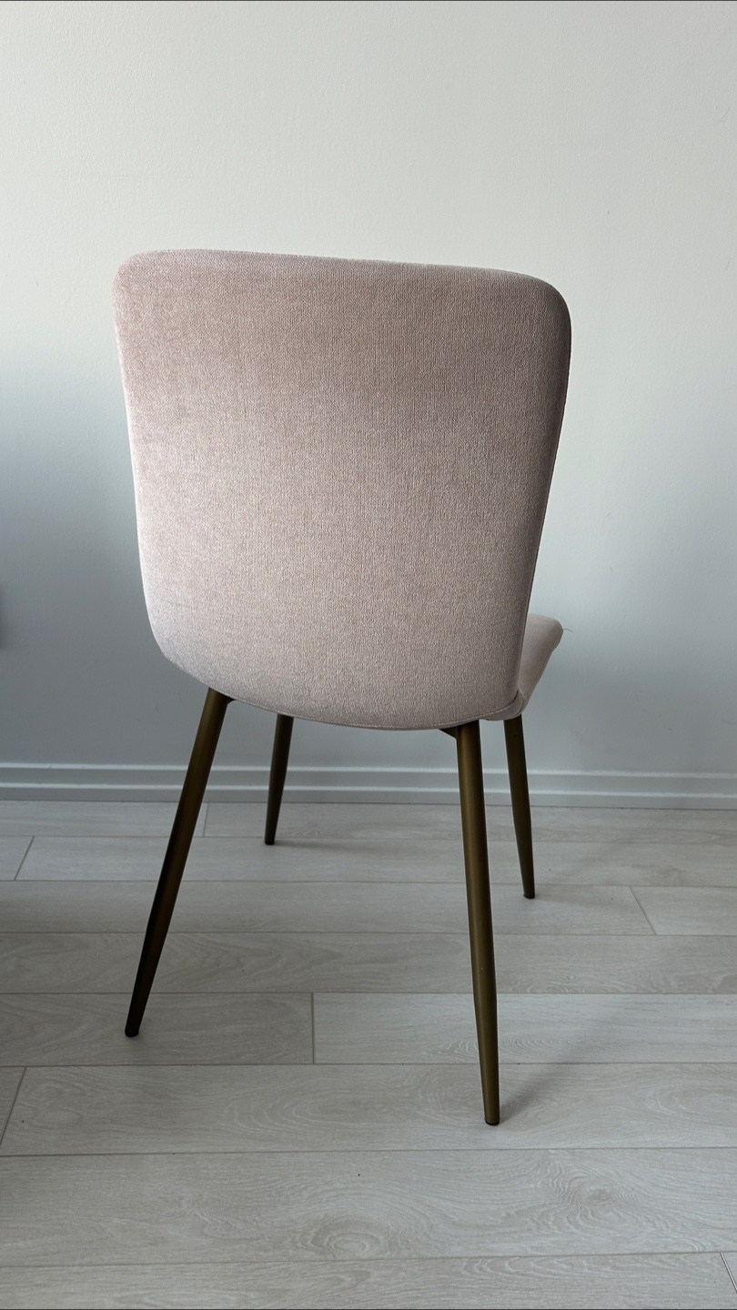 Set of 4 Upholstered Dining Chair - Beige - photo 2