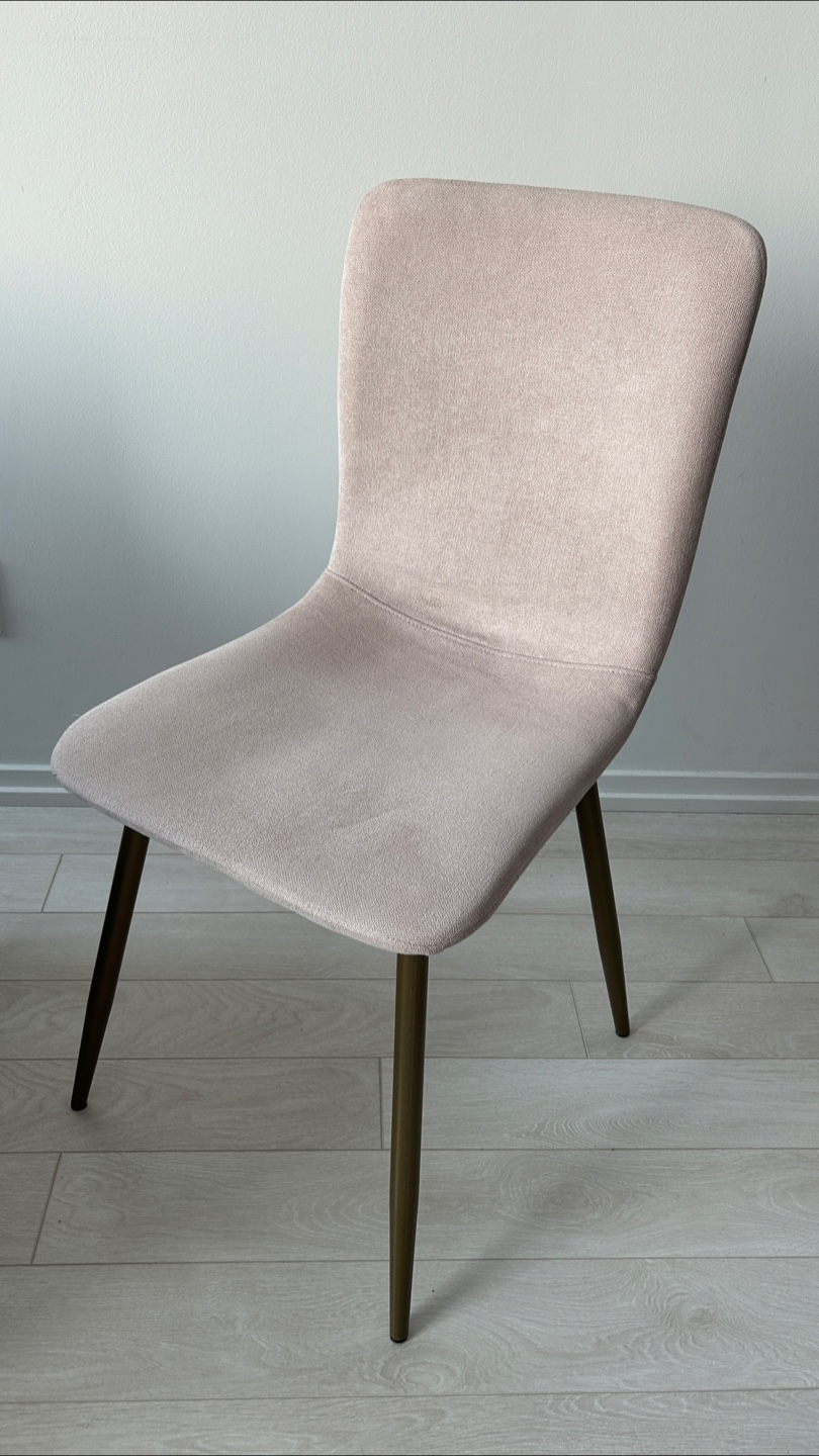 Set of 4 Upholstered Dining Chair - Beige