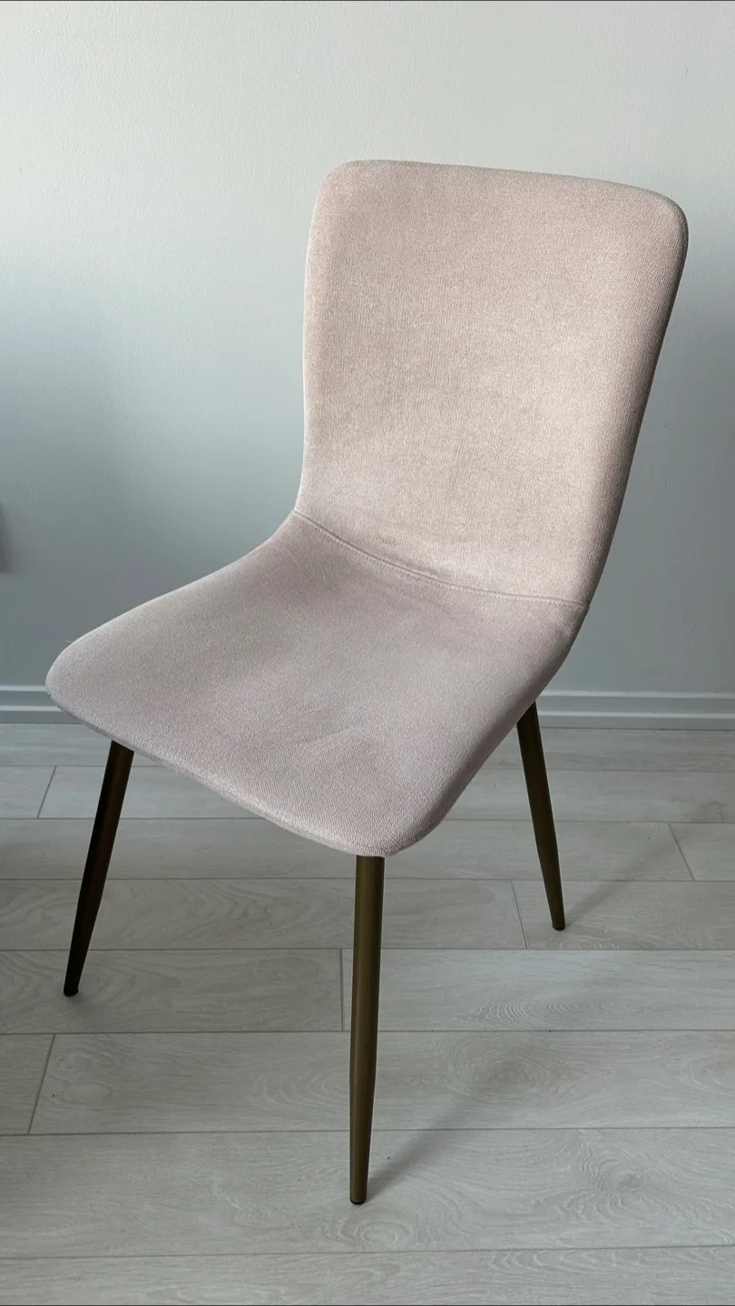 Set of 4 Upholstered Dining Chair - Beige thumbnail