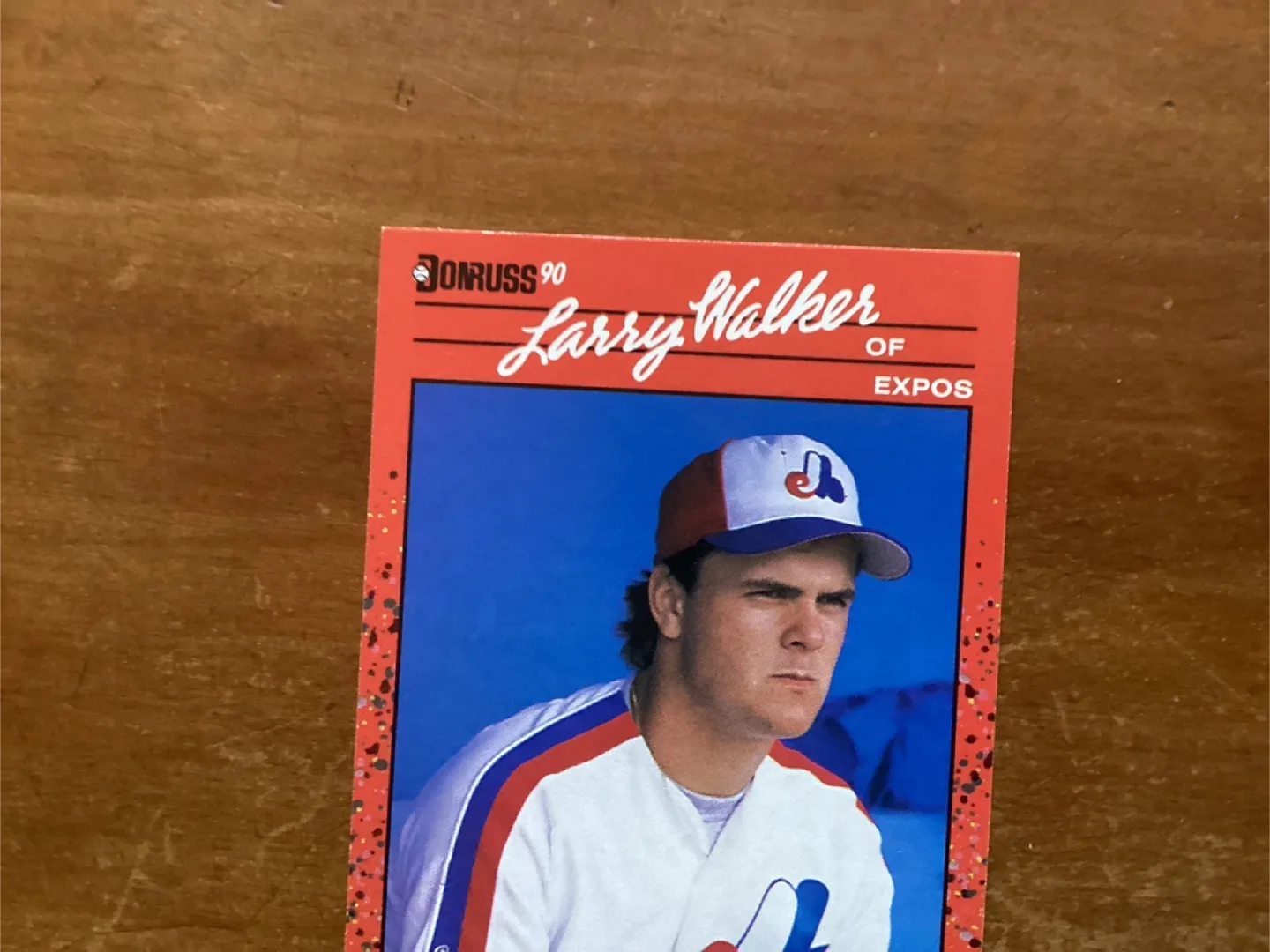 1990 DONRUSS LARRY WALKER ROOKIE CARD #578 Montreal Expos image indicator(2)