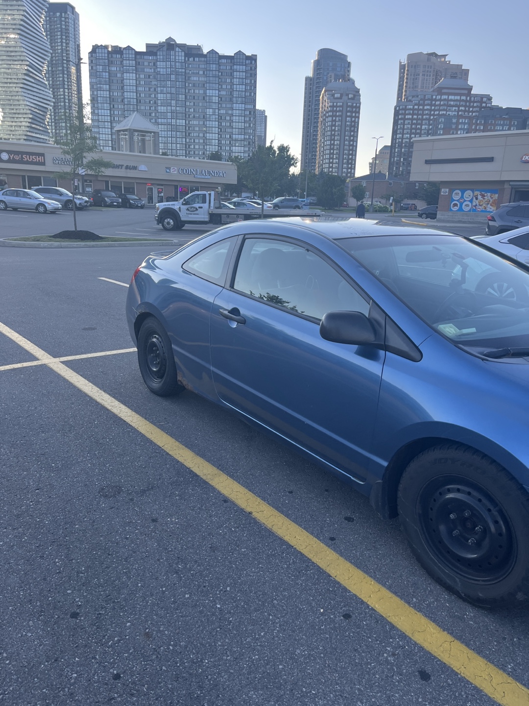 Blue Honda Civic Coupe - photo 4