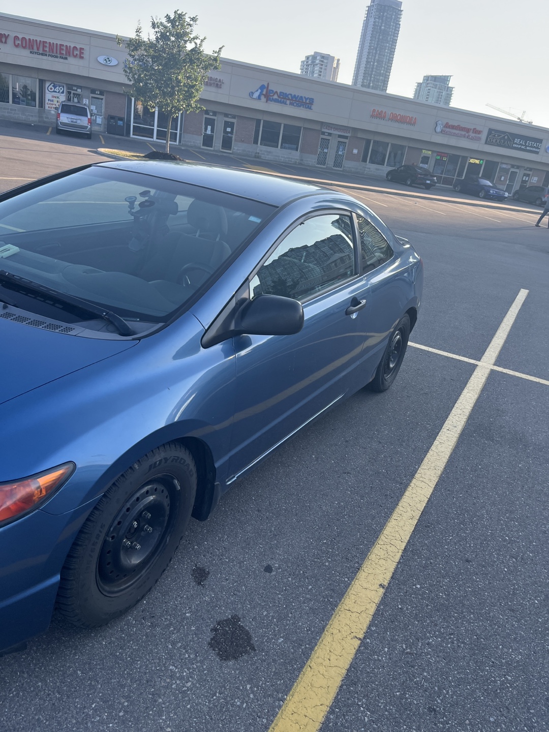 Blue Honda Civic Coupe - photo 2