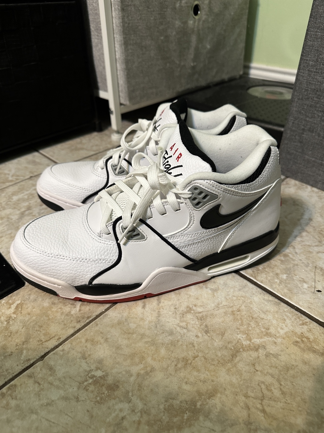 Nike Air Flight 89 White Sneakers - photo 4