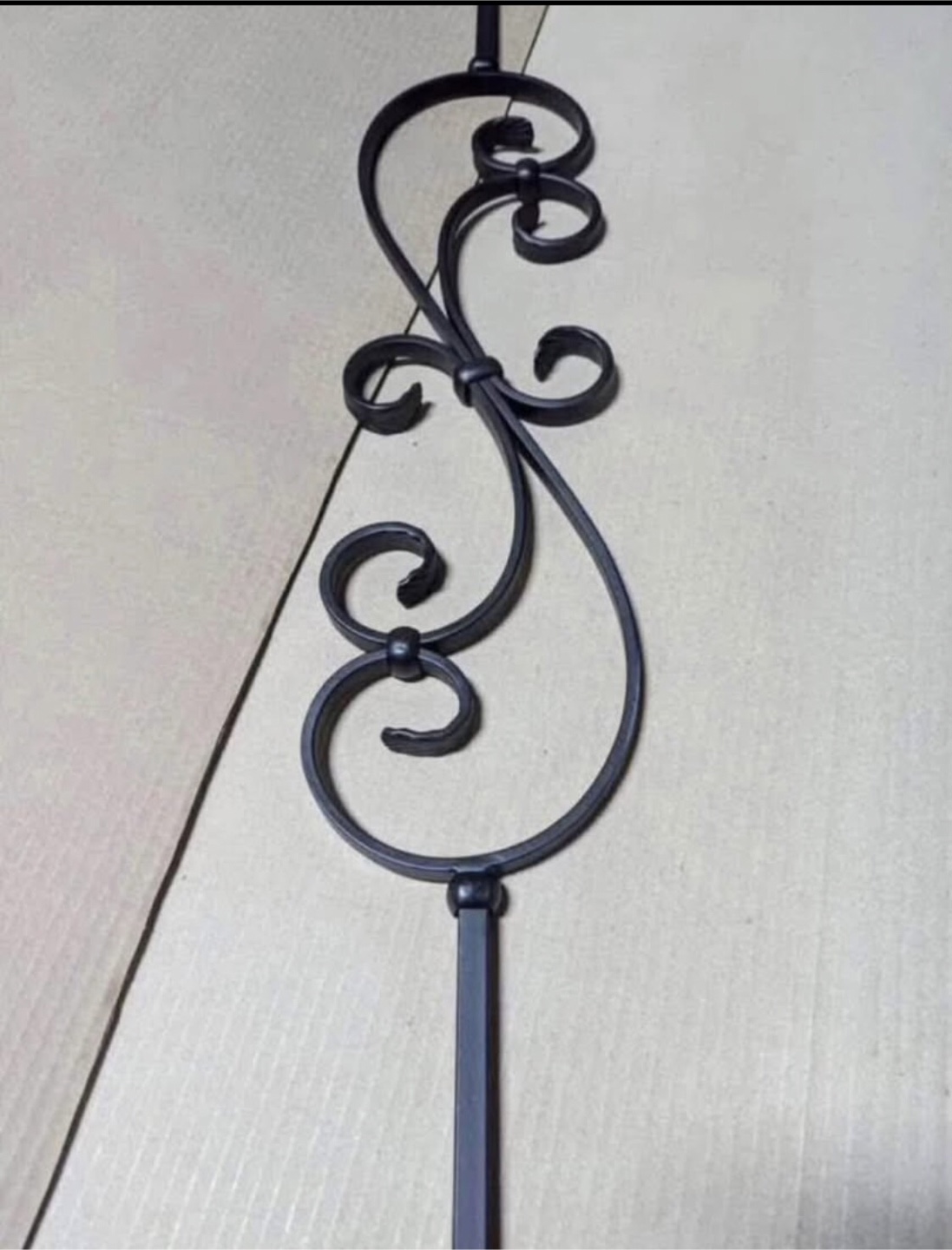 Stairs Iron pickets - black