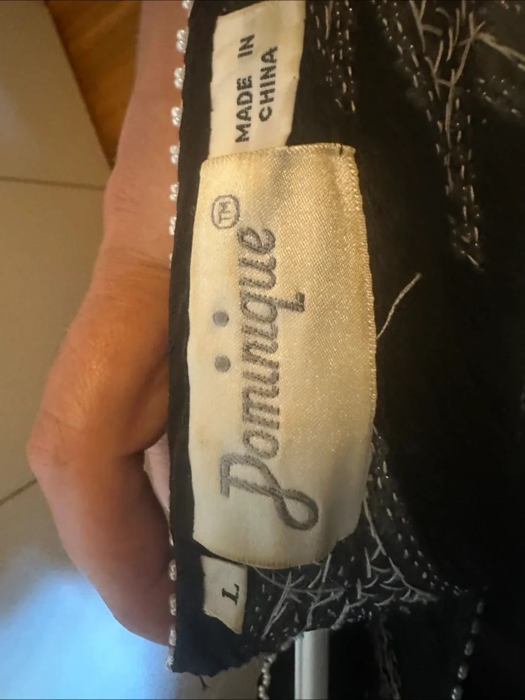 1980s Vintage Sequin & Beaded Silk Dress image indicator(6)