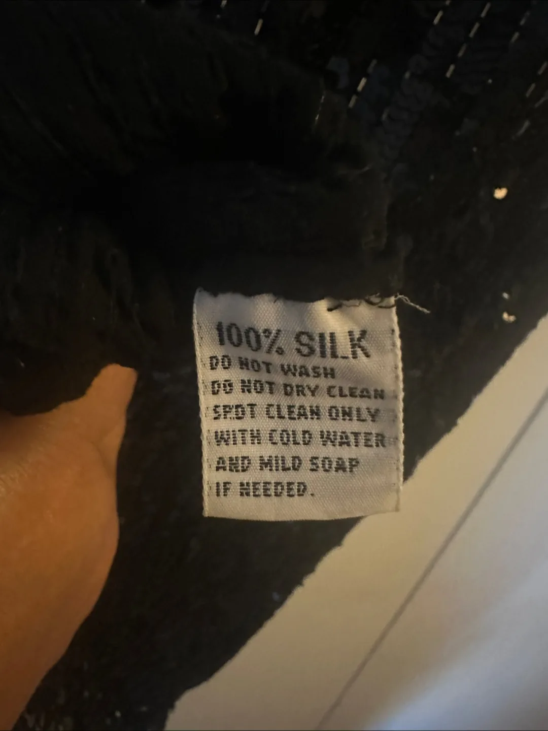 1980s Vintage Sequin & Beaded Silk Dress image indicator(5)