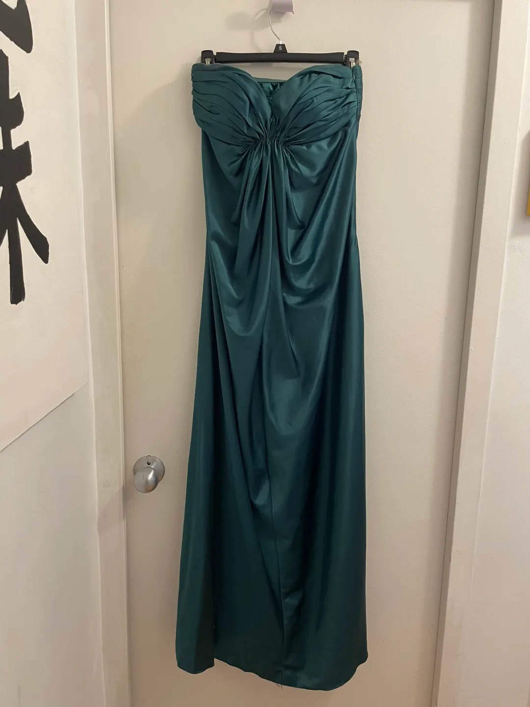 Dark Green Strapless Formal Dress thumbnail