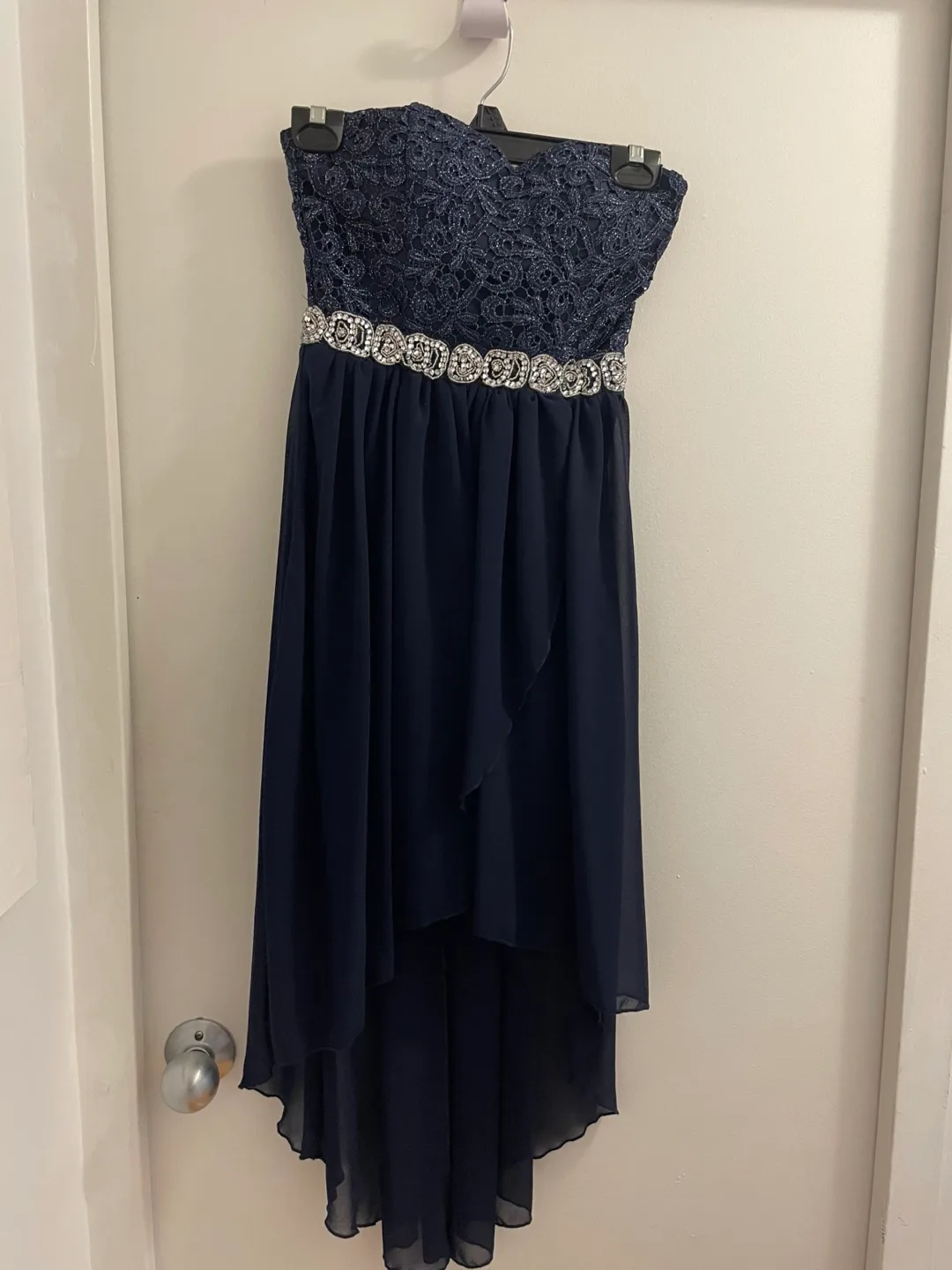 Dark Blue Strapless Dress thumbnail
