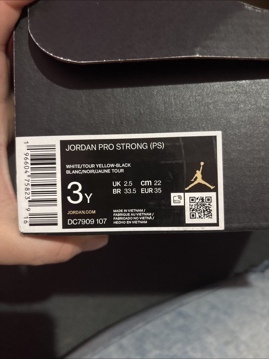Jordan Pro Strong (PS) Youth Size 3Y