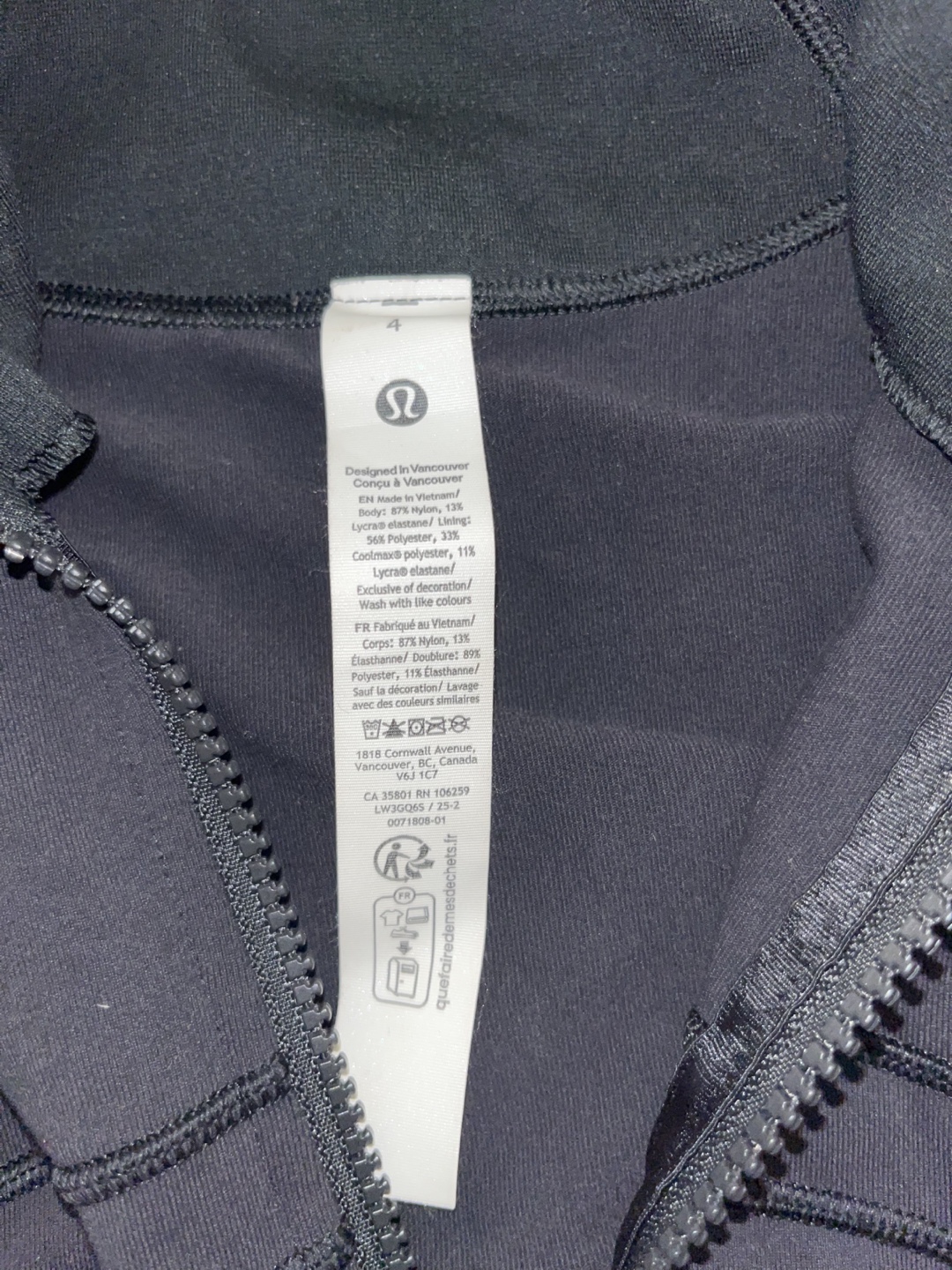 Lululemon Define Jacket - Black, Size 4 - photo 4