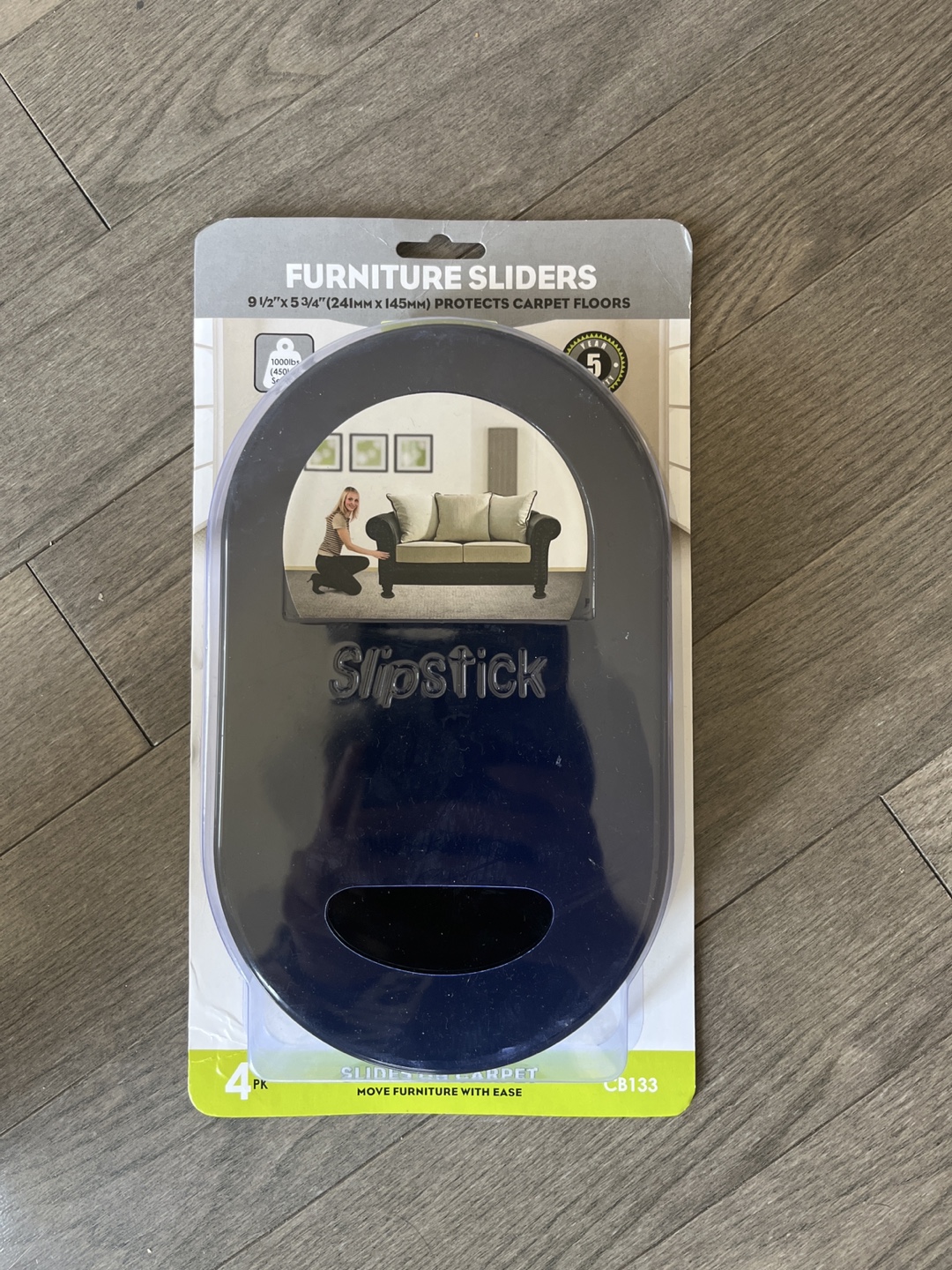 Slipstick Furniture Sliders for Carpet - New