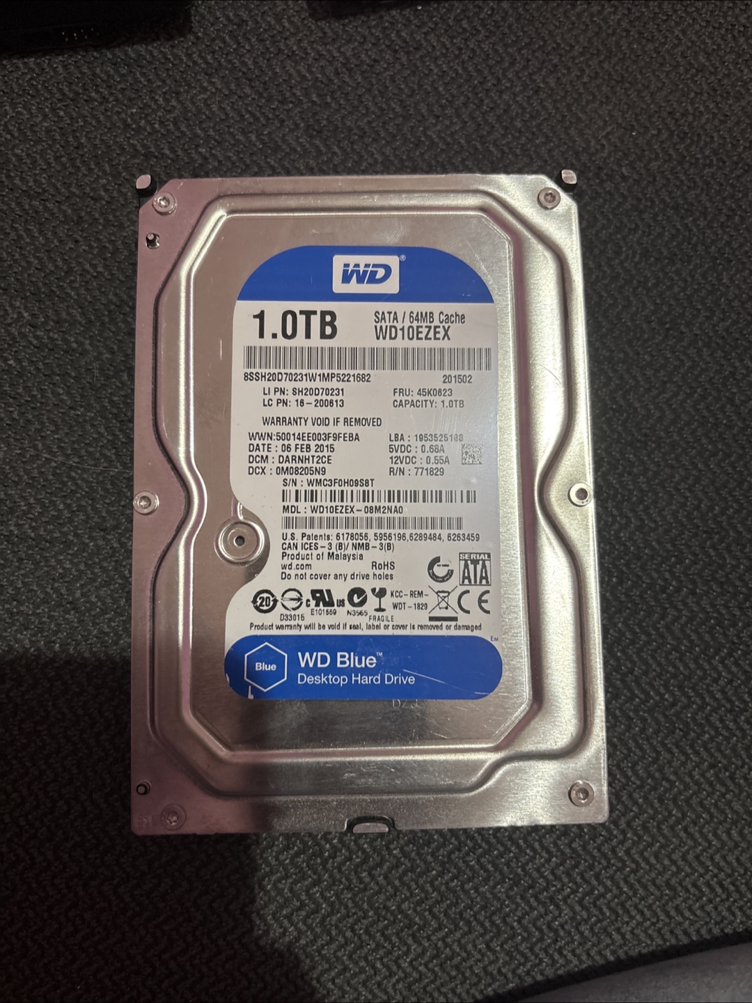 WD Blue 1TB Desktop Hard Drive
