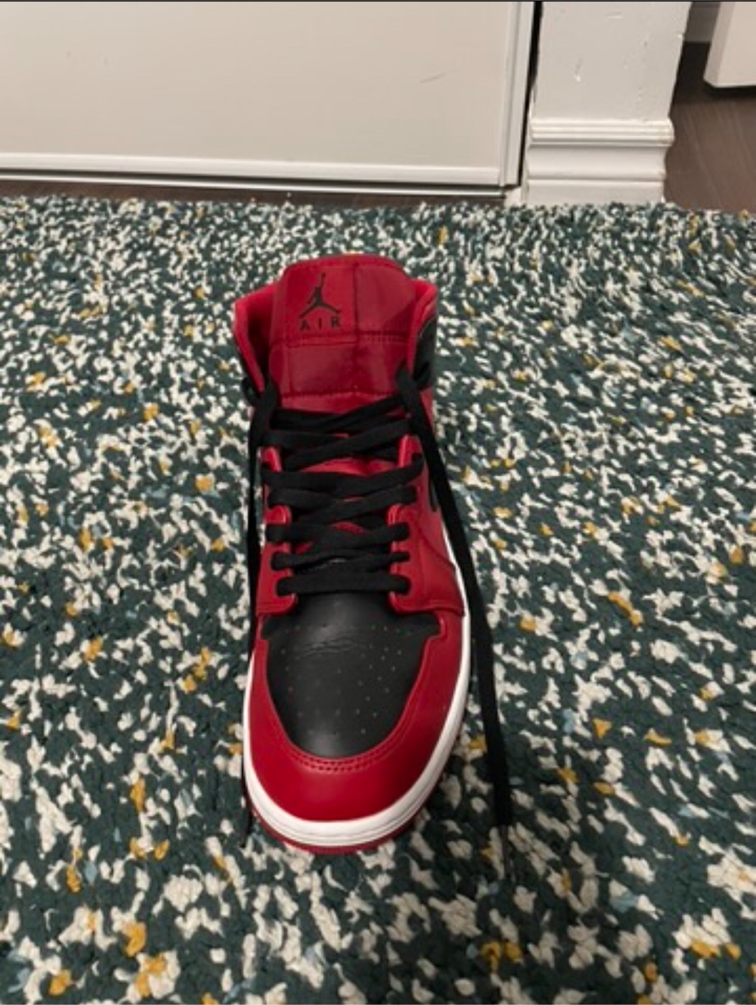 Nike Air Jordan 1 Mid Red/Black - photo 3