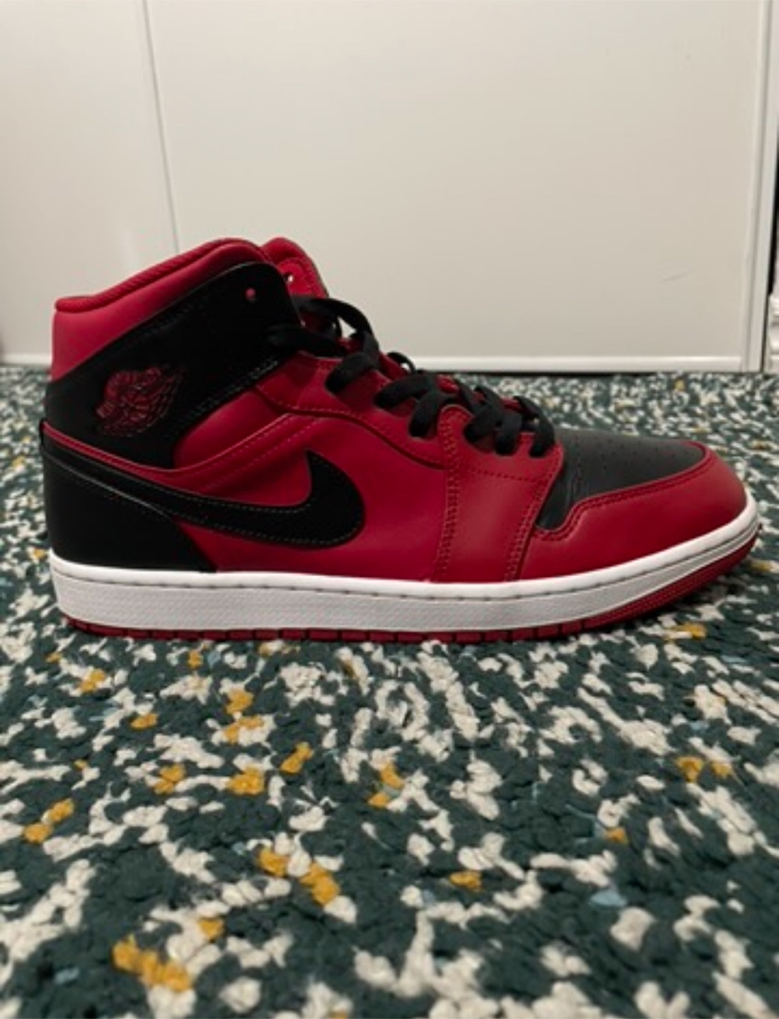 Nike Air Jordan 1 Mid Red/Black - photo 4